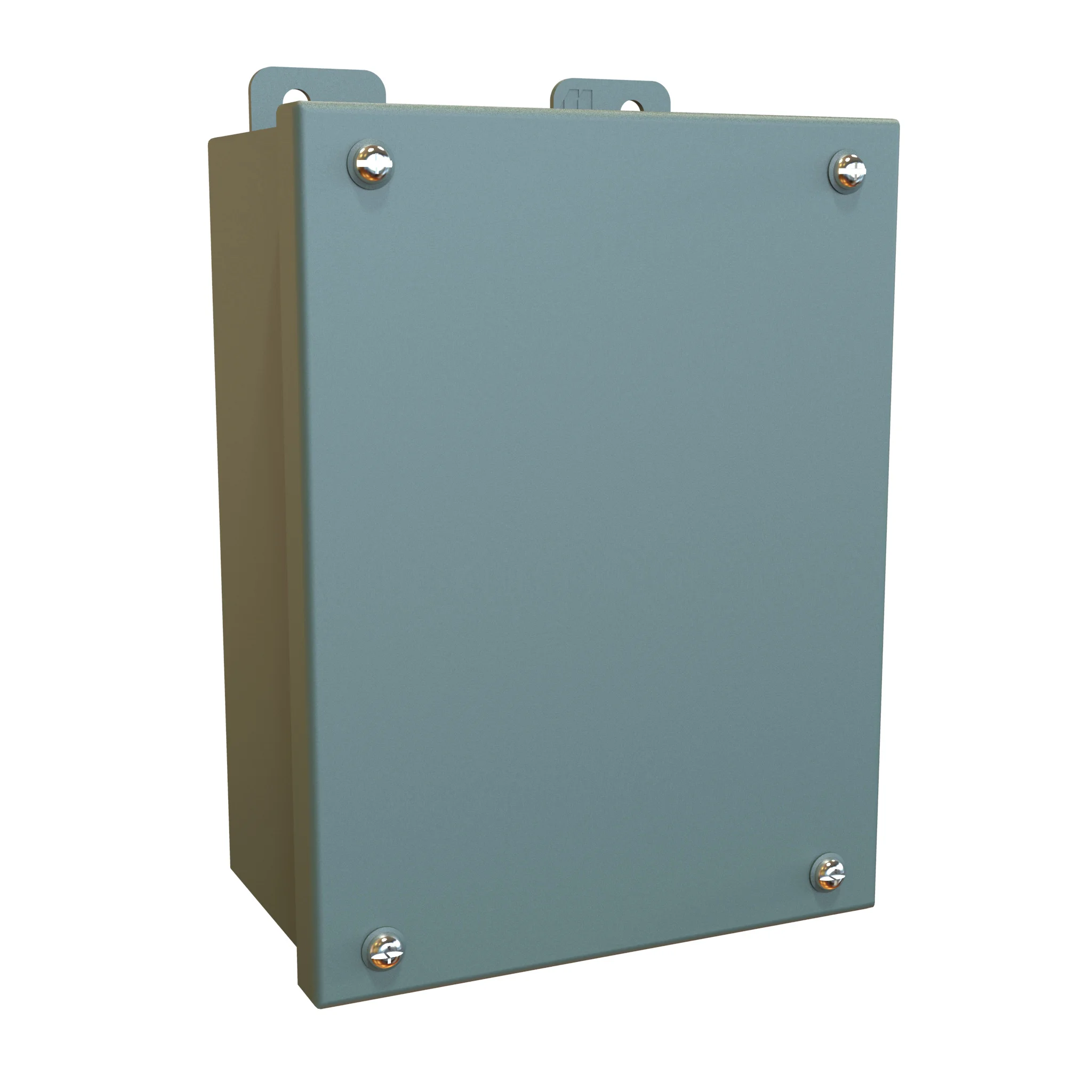 HAMMOND 1414SCG Enclosure, 8 x 6 x 3.5 Inch Size, Wall Mount, Carbon Steel, Ansi 61 Gray | CV7JEX
