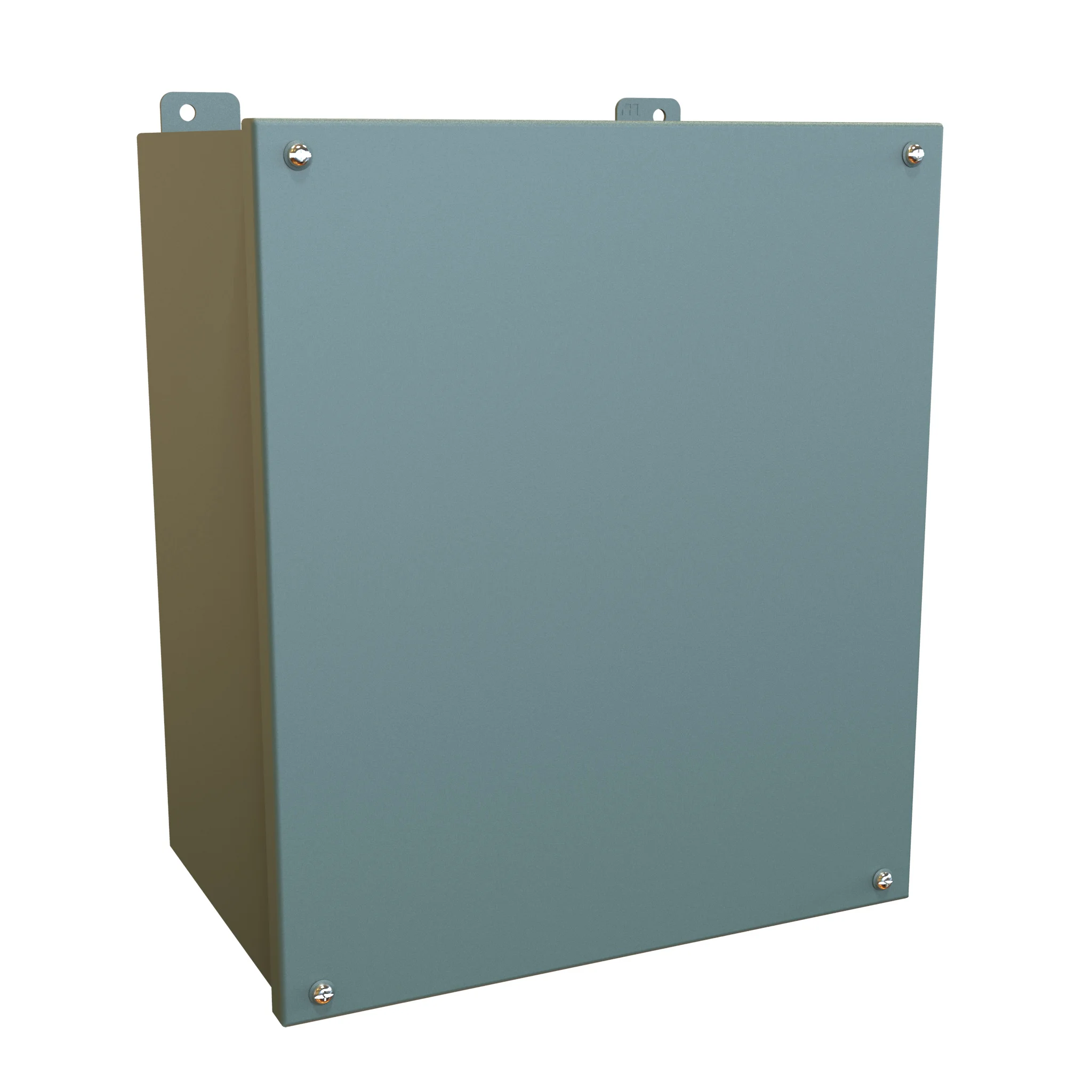 HAMMOND 1414SCM8 Enclosure, 14 x 12 x 8 Inch Size, Wall Mount, Carbon Steel, Ansi 61 Gray | CV7JFB