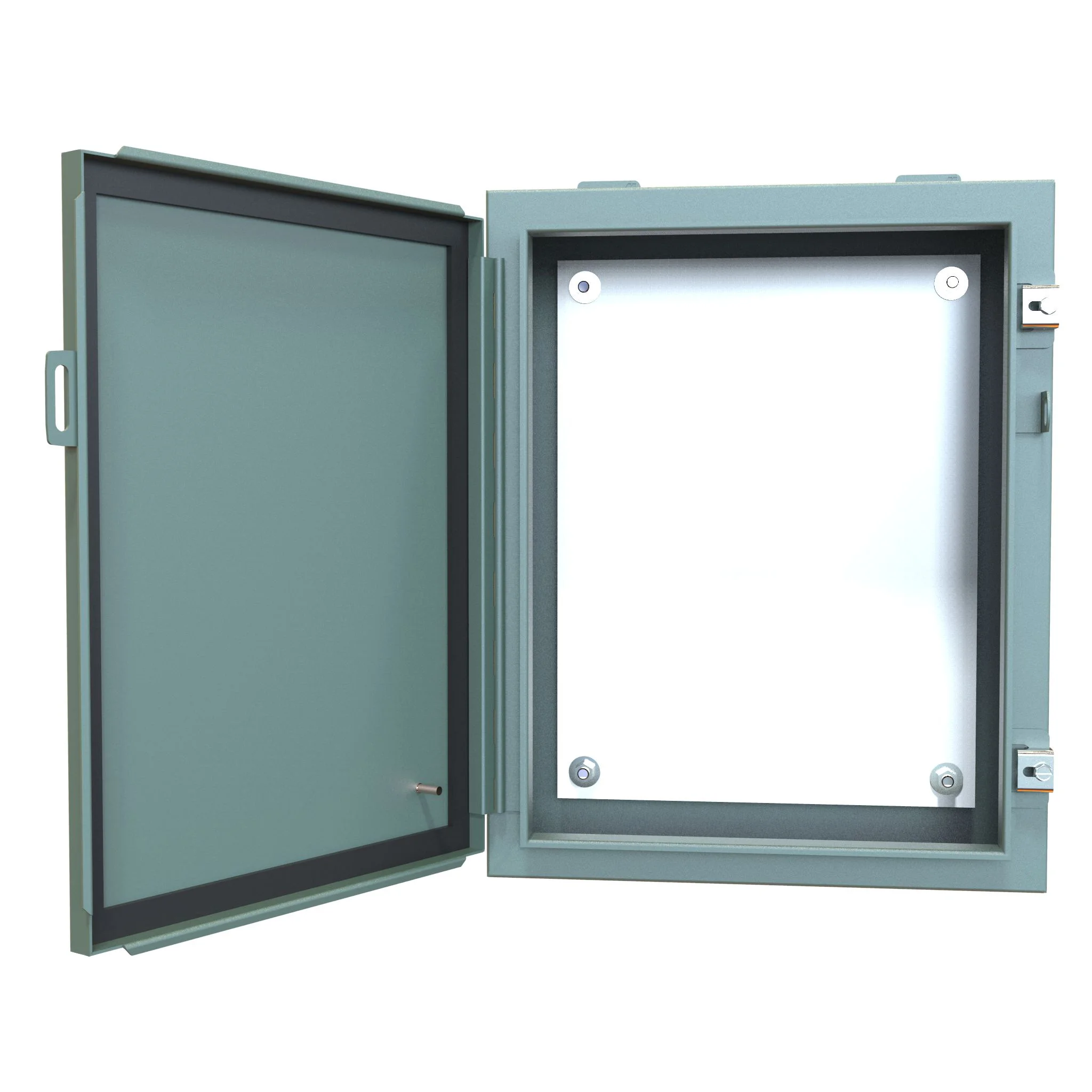 HAMMOND 1418C6 Enclosure, 20 x 16 x 6 Inch Size, Wall Mount, Carbon Steel, Ansi 61 Gray | CV7JFQ