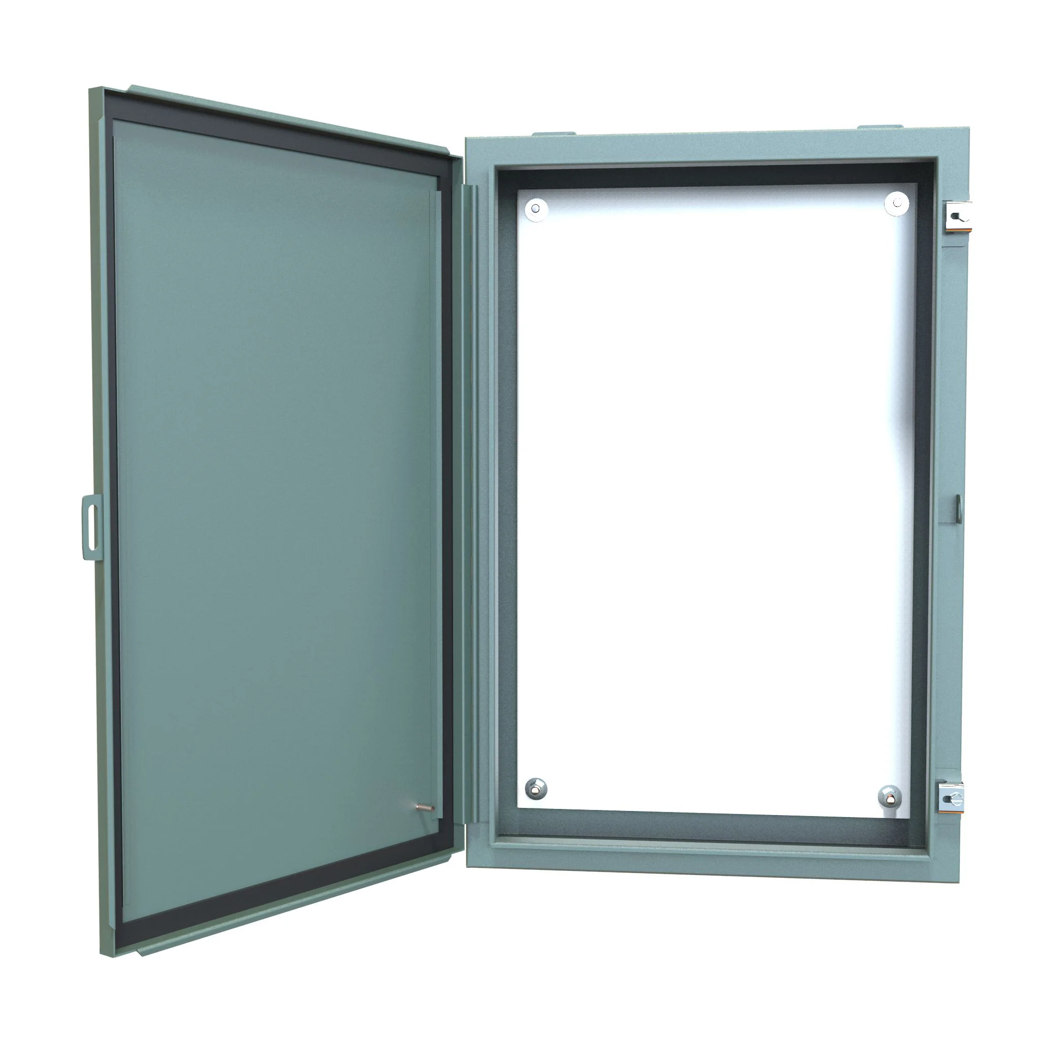 HAMMOND 1418F6 Enclosure, 30 x 20 x 6 Inch Size, Wall Mount, Carbon Steel, Ansi 61 Gray | CV7JGJ