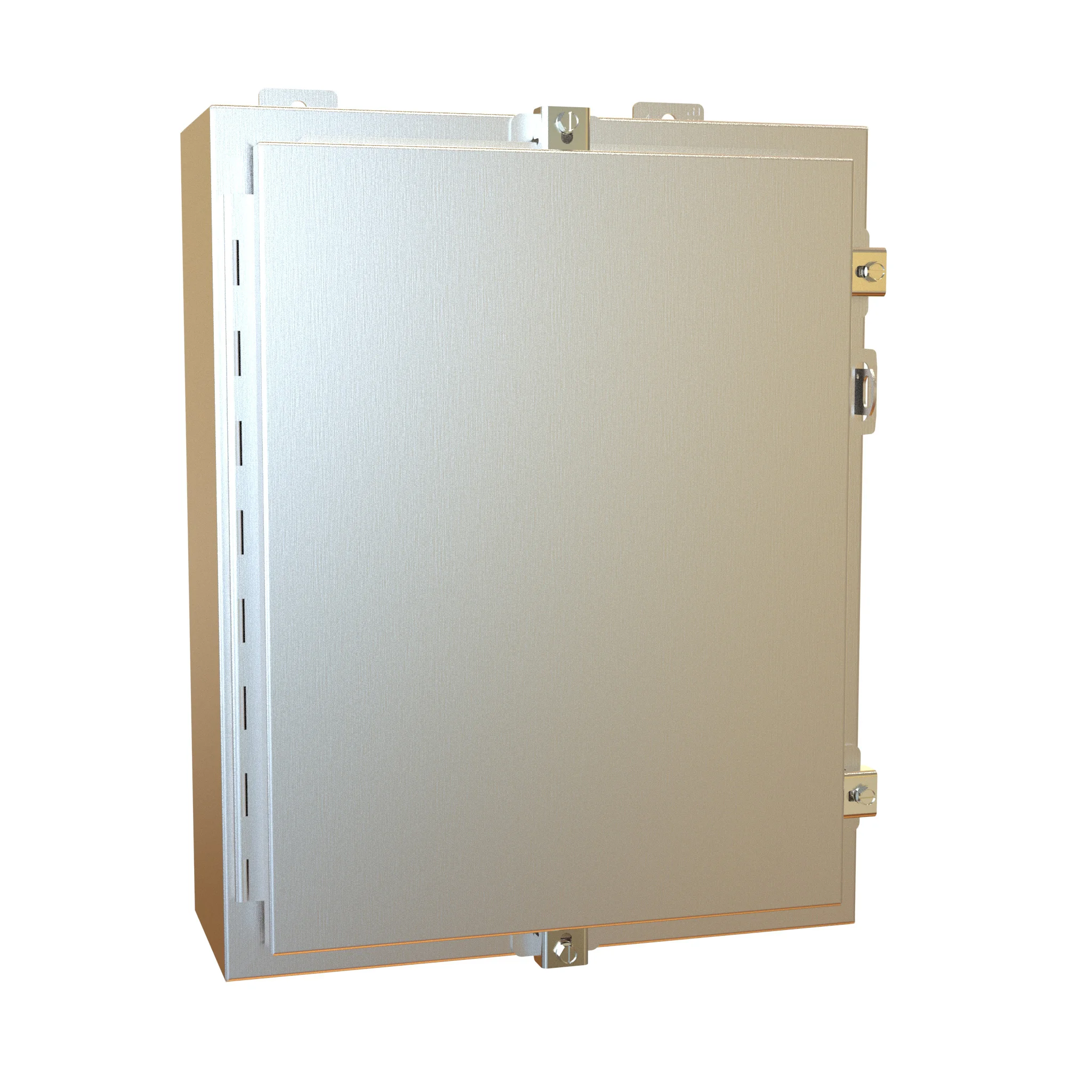 HAMMOND 1418N4S16C6 Enclosure, 20 x 16 x 6 Inch Size, Wall Mount, 316 Stainless Steel, #4 Brush Finish | CV7JKR
