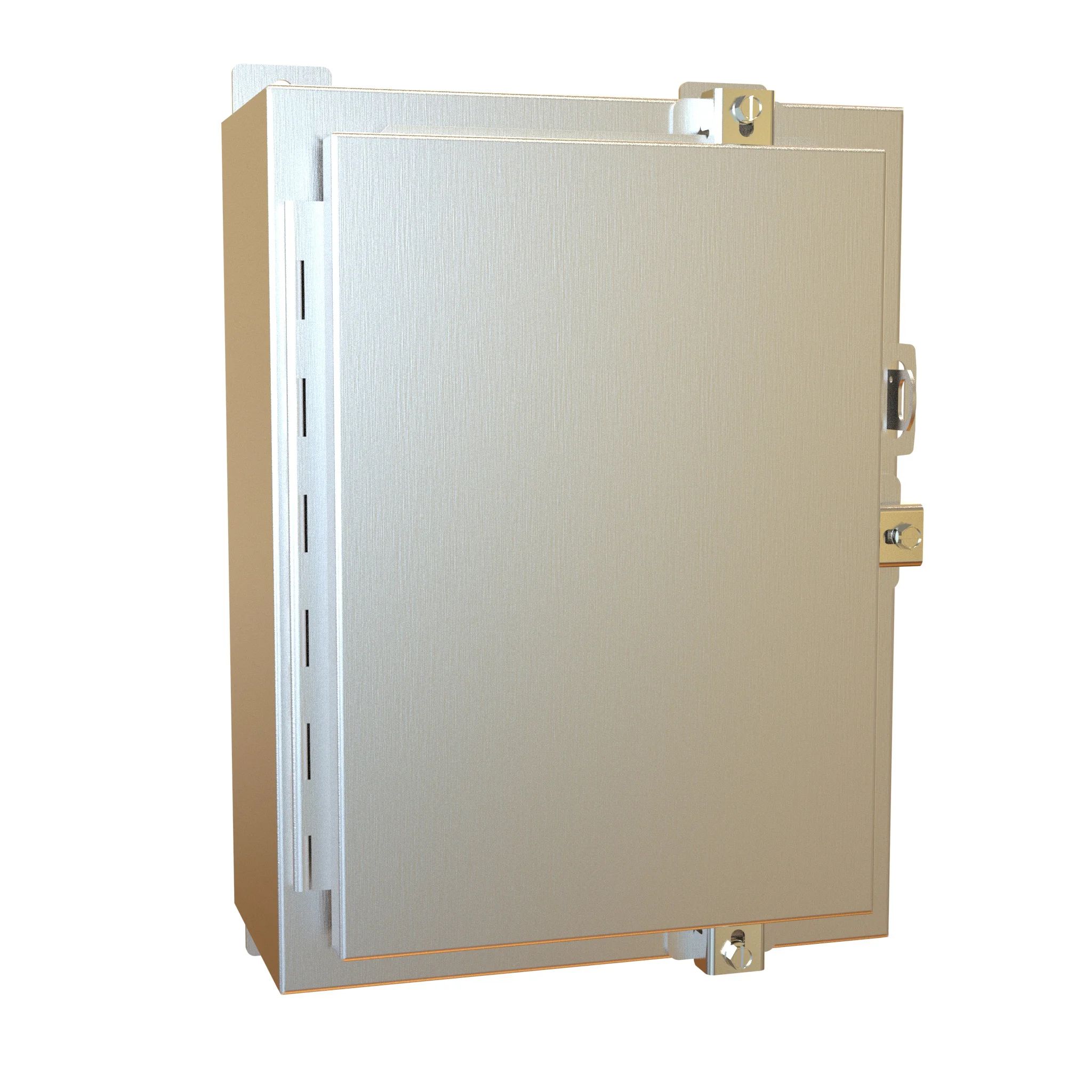 HAMMOND 1418N4SSB6 Enclosure, 16 x 12 x 6 Inch Size, Wall Mount, 304 Stainless Steel, #4 Brush Finish | CV7JLP