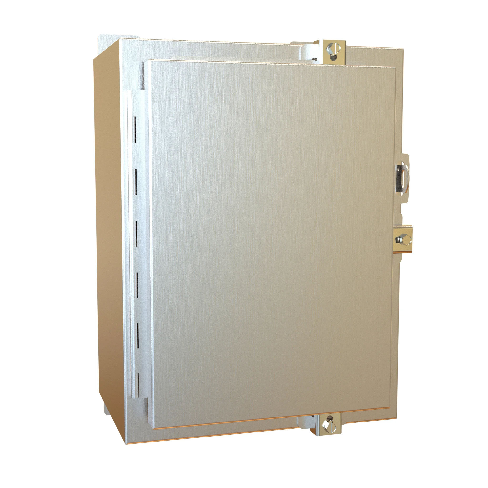 HAMMOND 1418N4SSB8 Enclosure, 16 x 12 x 8 Inch Size, Wall Mount, 304 Stainless Steel, #4 Brush Finish | CV7JLQ