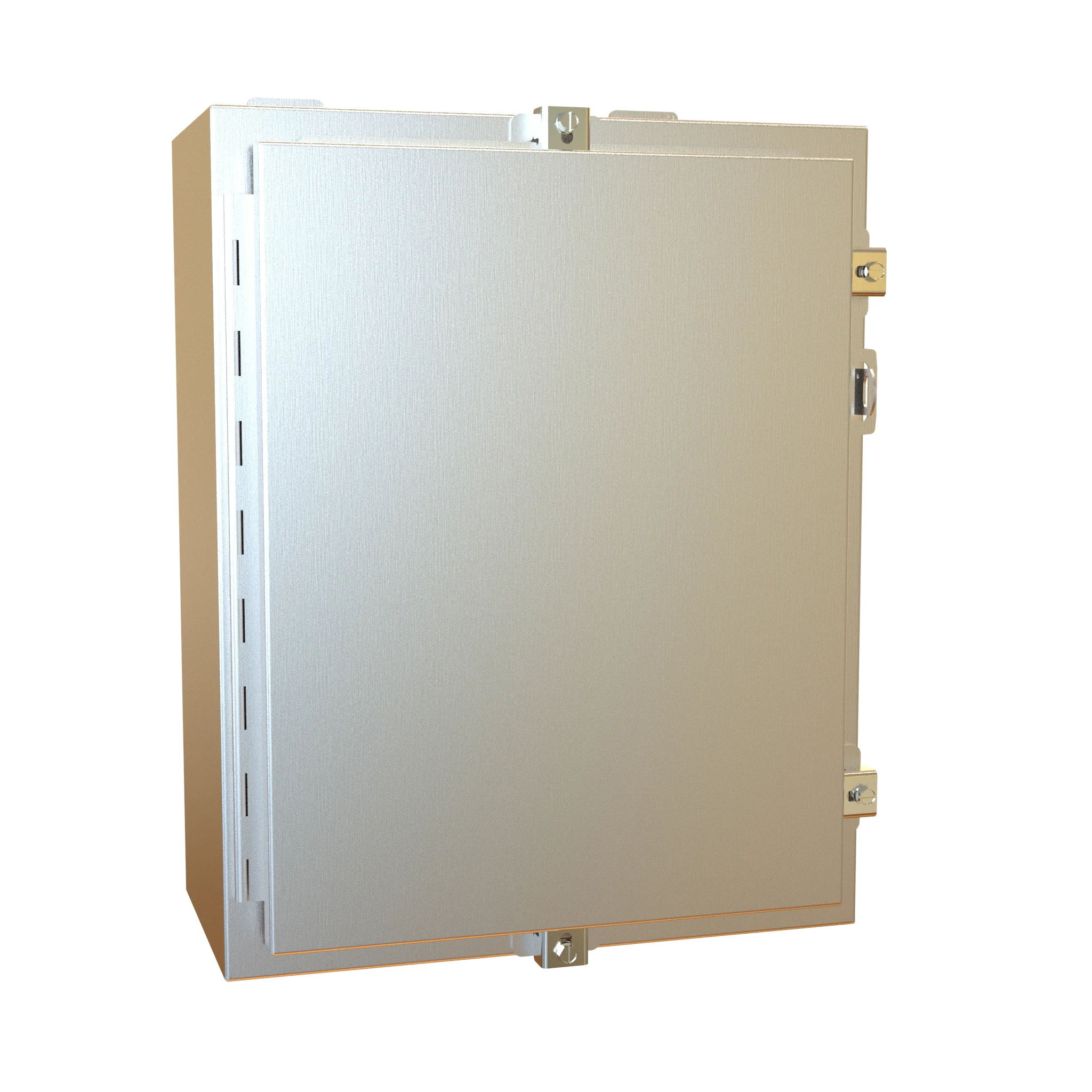 HAMMOND 1418N4SSC8 Enclosure, 20 x 16 x 8 Inch Size, Wall Mount, 304 Stainless Steel, #4 Brush Finish | CV7JLU