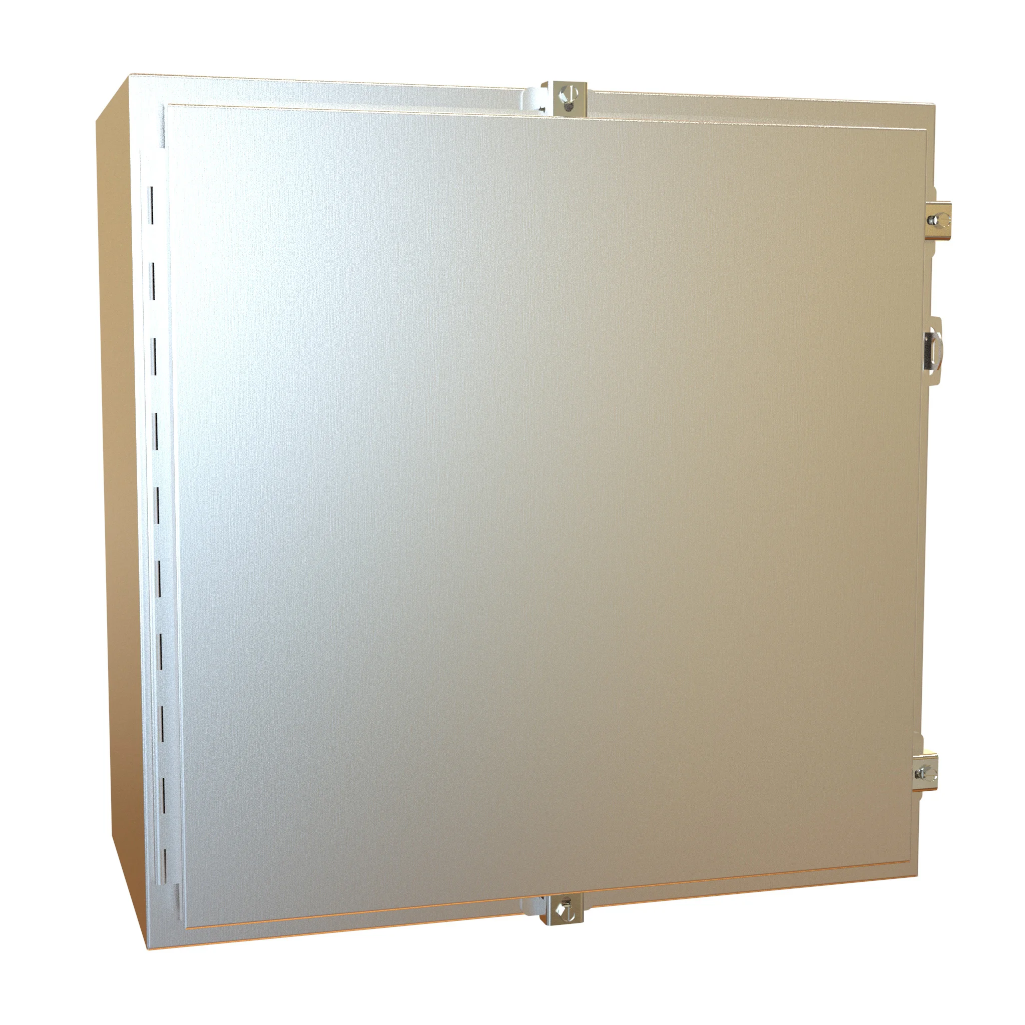 HAMMOND 1418N4SSJ12 Enclosure, 24 x 24 x 12 Inch Size, Wall Mount, 304 Stainless Steel, #4 Brush Finish | CV7JMF
