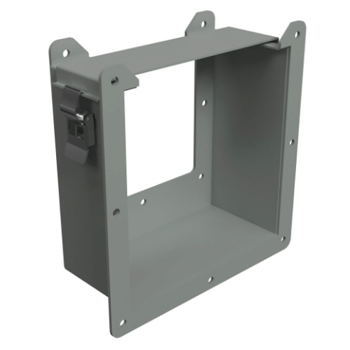 HAMMOND 1485ERE Lay-In Wireway Fitting, Reducer, 8 x 8In To 6 x 6 Inch Size, Edge-Aligned Opening | CV7MHK