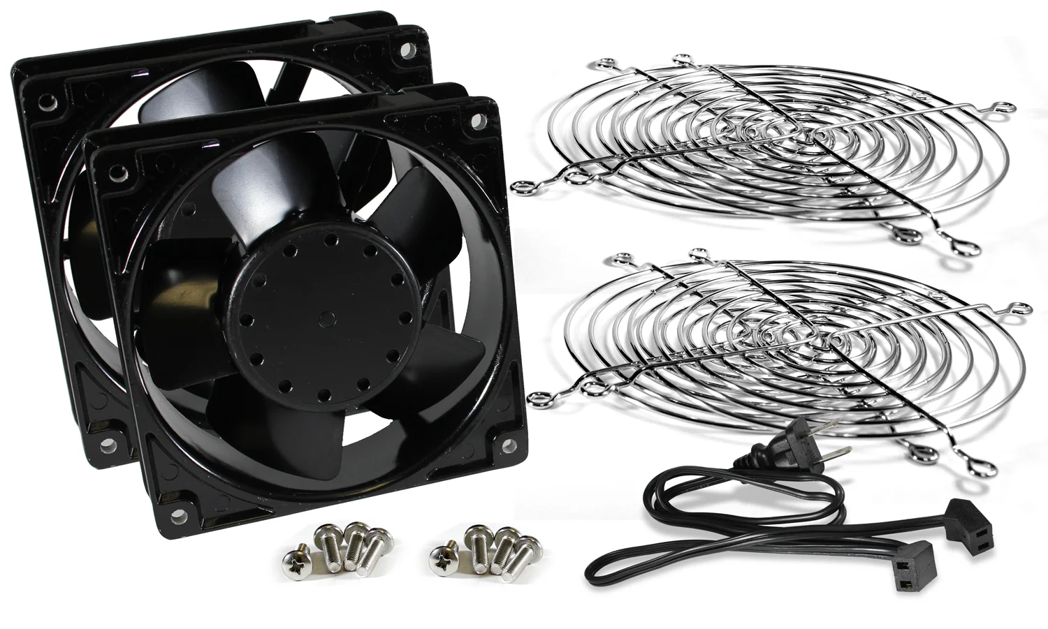 Dual Fan Kit With 4X Guards And Cord