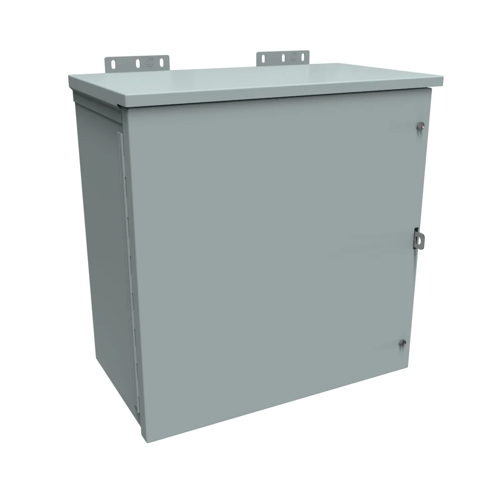 HAMMOND C3R181810HCR Enclosure, 18 x 18 x 10 Inch Size, Wall Mount, Galvanized Steel, Ansi 61 Gray | CV7JVY