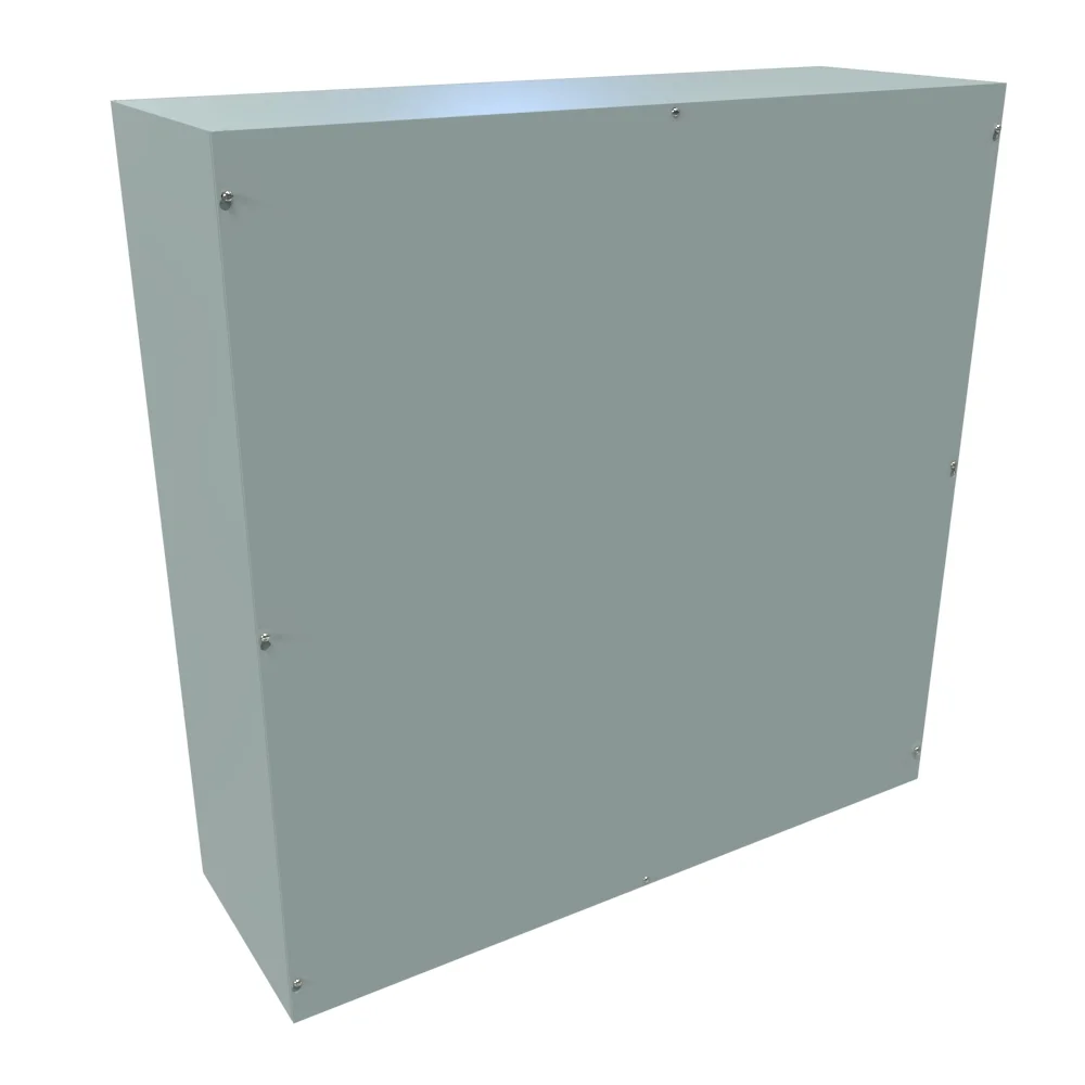 N1 Screw Cover, 36 X 36 X 12 Inch Size, Steel, Gray