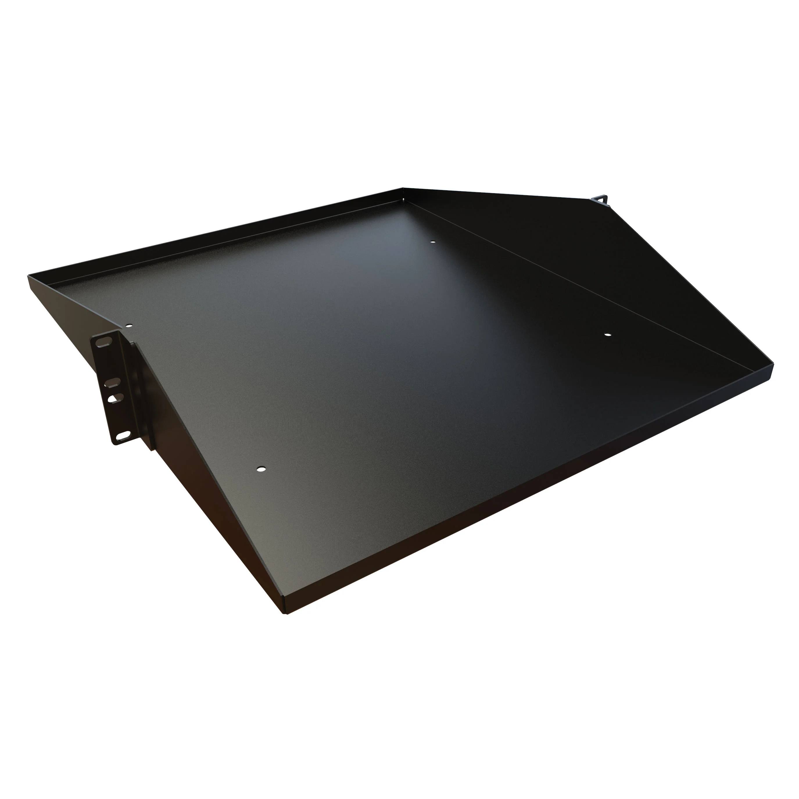 HAMMOND DNDMS1920BK1 Two-Post Centered Rack Shelf, 19 Inch Rack Width, 20 Inch Depth, 200Lb Capacity | CV7ZDQ