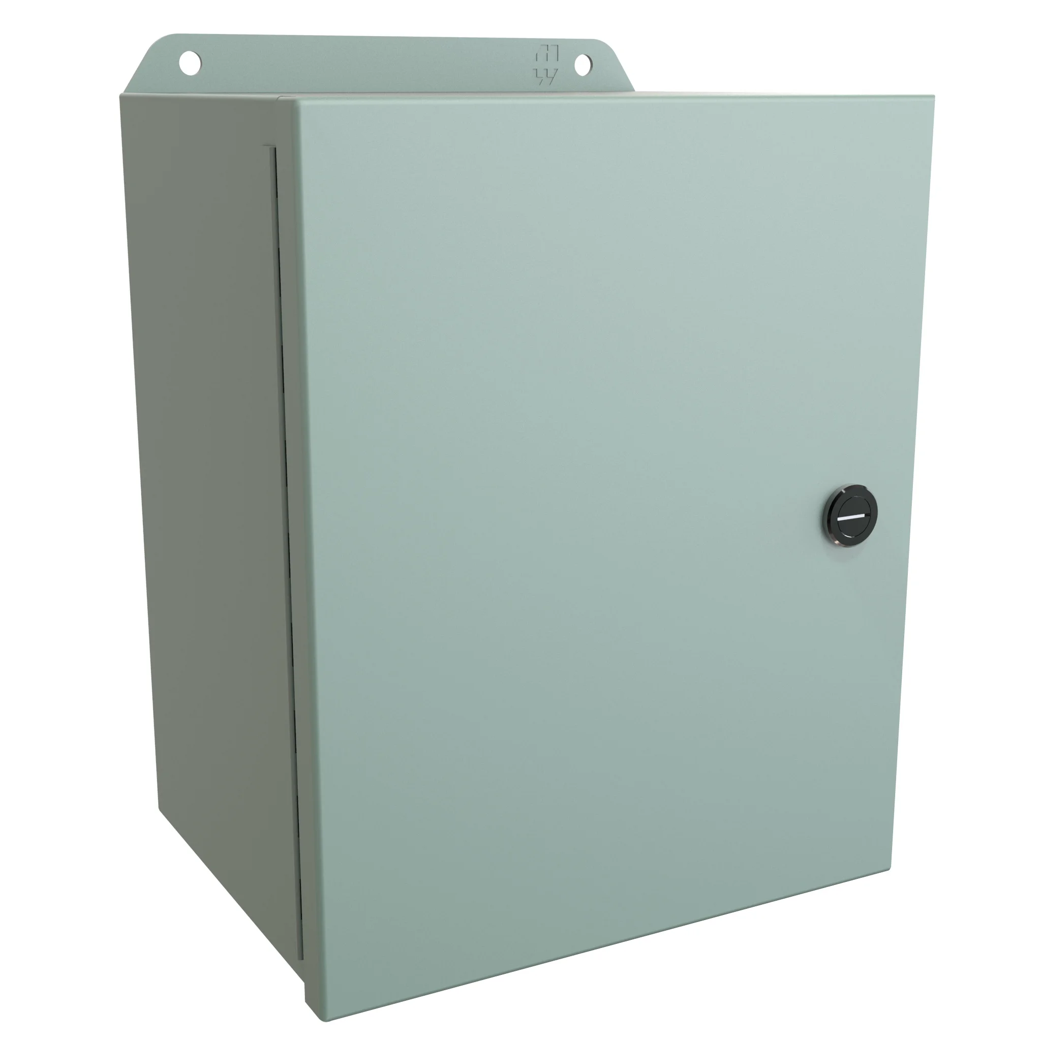 HAMMOND EJ1086 Enclosure, 10 x 8 x 6 Inch Size, Wall Mount, Carbon Steel, Ansi 61 Gray | CV7KAK