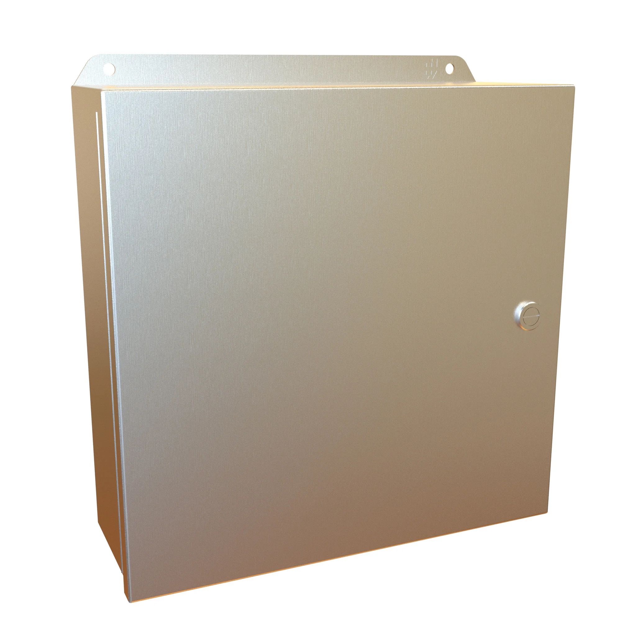 HAMMOND EJ12124S16 Enclosure, 12 x 12 x 4 Inch Size, Wall Mount, 316 Stainless Steel, #4 Brush Finish | CV7KBH