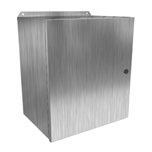 Enclosure, 16 x 14 x 10 Inch Size, Wall Mount, 304 Stainless Steel, #4 Brush Finish