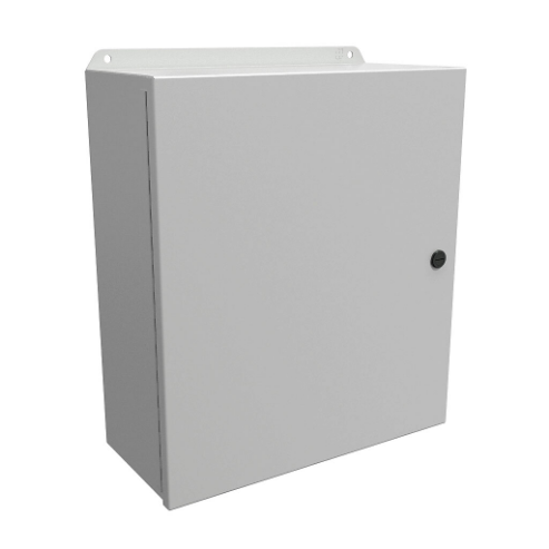 Enclosure, 16 x 14 x 6 Inch Size, Wall Mount, Carbon Steel, Ral 7035 Light Gray