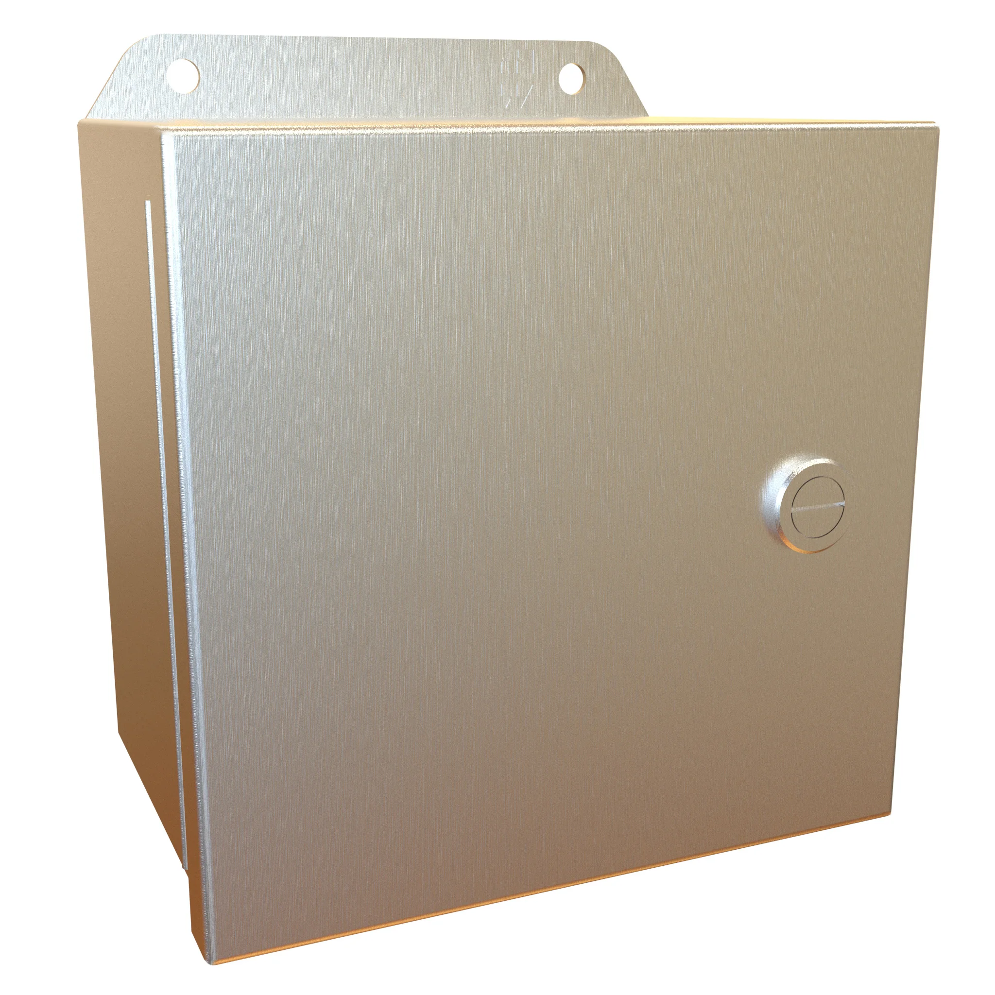 HAMMOND EJ664SS Enclosure, 6 x 6 x 4 Inch Size, Wall Mount, 304 Stainless Steel, #4 Brush Finish | CV7KEH