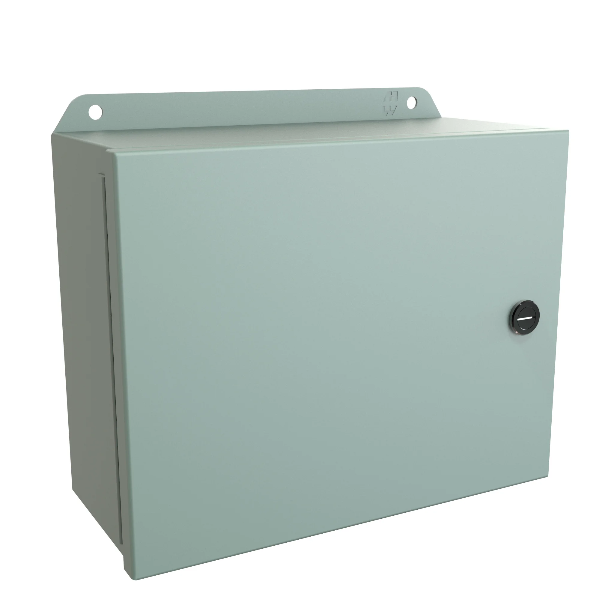 HAMMOND EJ8104 Enclosure, 8 x 10 x 4 Inch Size, Wall Mount, Carbon Steel, Ansi 61 Gray | CV7KEL