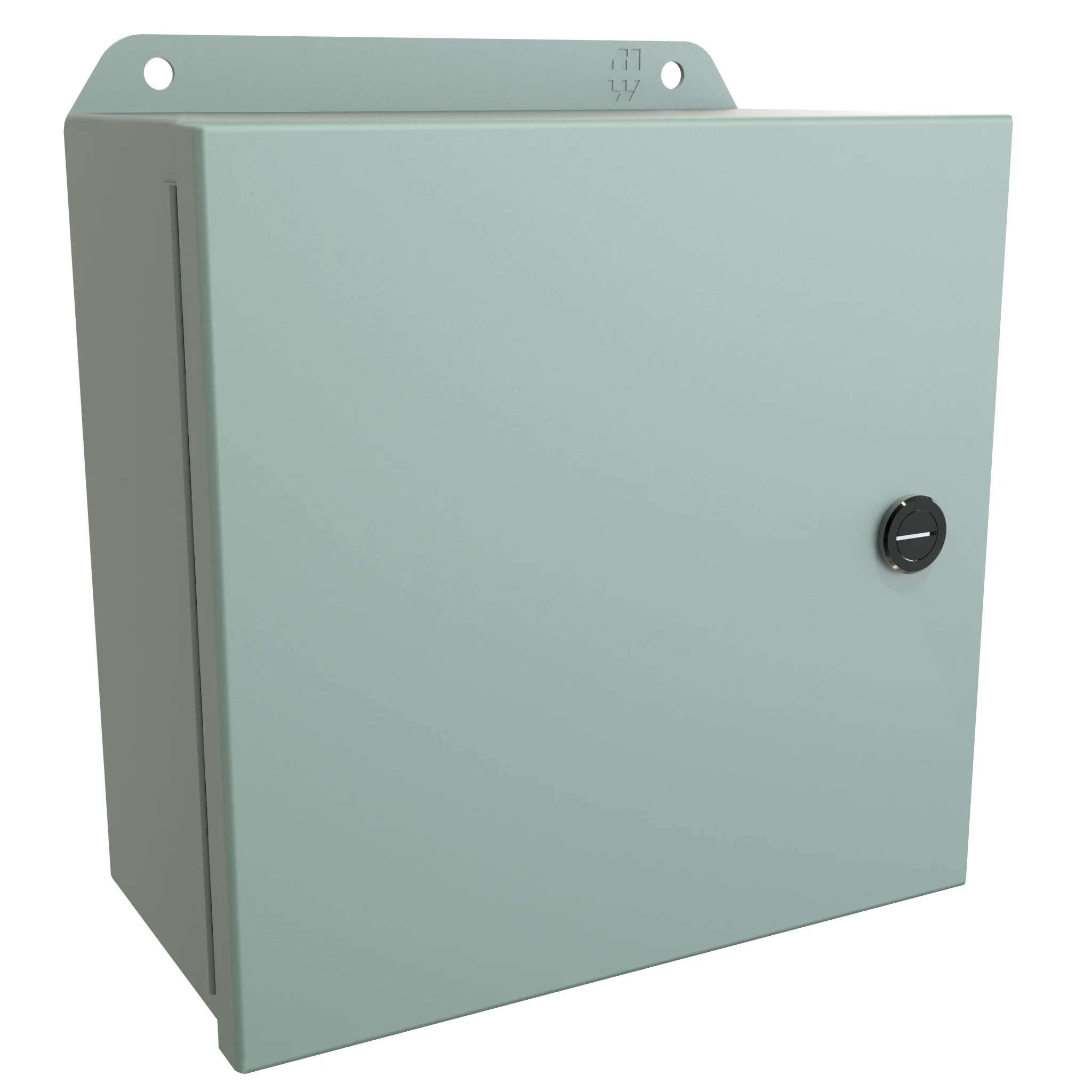 HAMMOND EJ884 Enclosure, 8 x 8 x 4 Inch Size, Wall Mount, Carbon Steel, Ansi 61 Gray | CV7KEZ