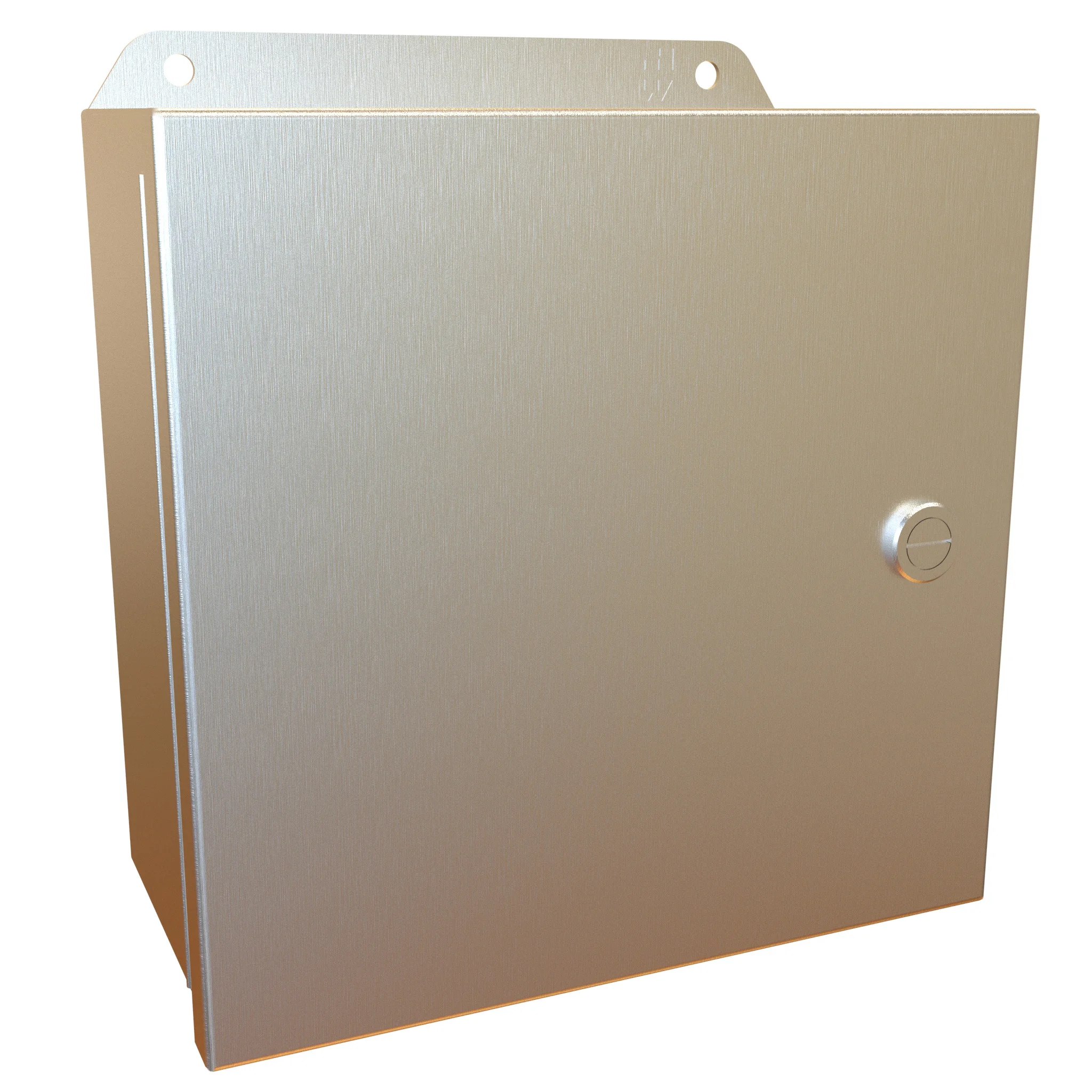 HAMMOND EJ884SS Enclosure, 8 x 8 x 4 Inch Size, Wall Mount, 304 Stainless Steel, #4 Brush Finish | CV7KFD