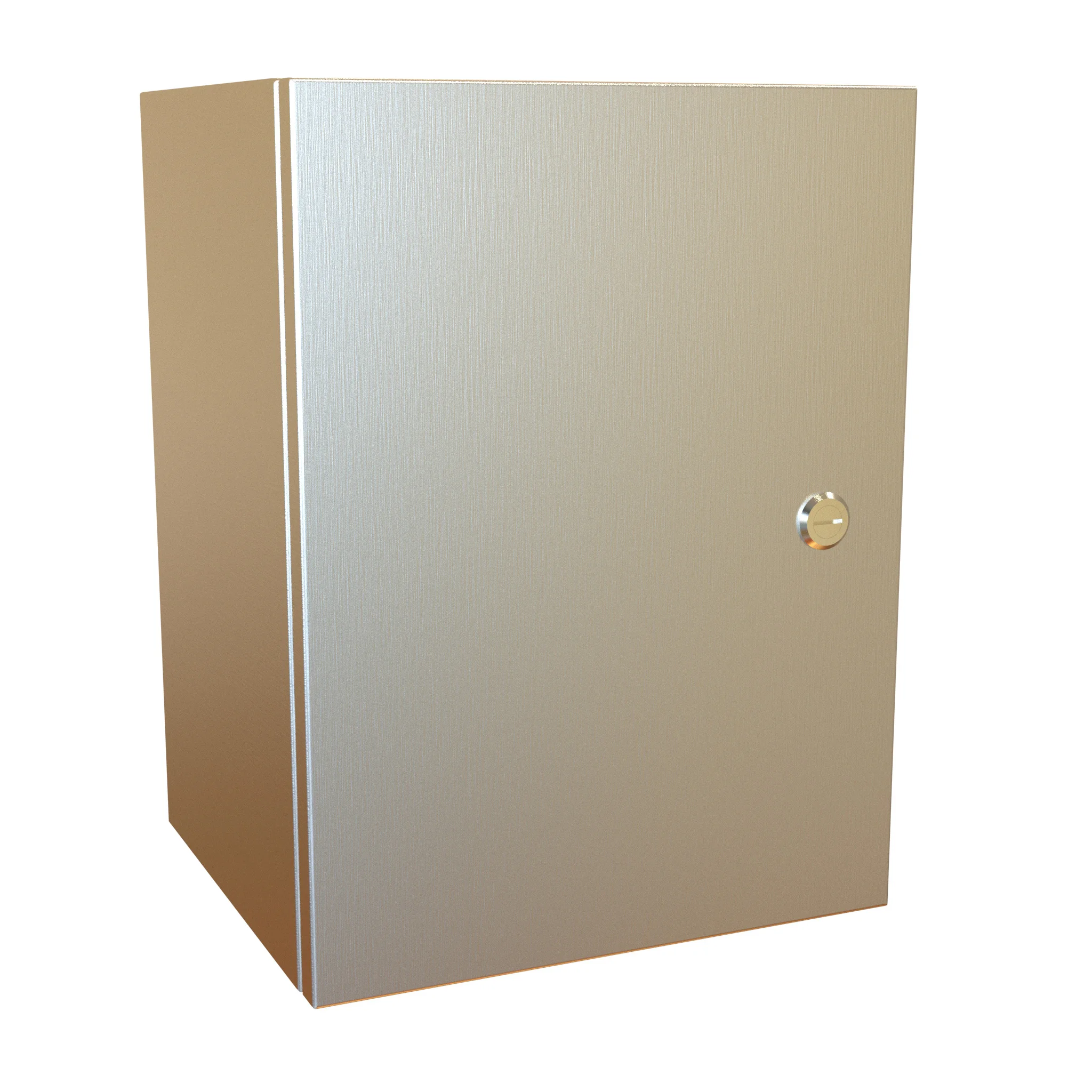 HAMMOND EN4SD161210S16 Enclosure, 16 x 12 x 10 Inch Size, Wall Mount, 316 Stainless Steel, #4 Brush Finish | CV7KFU