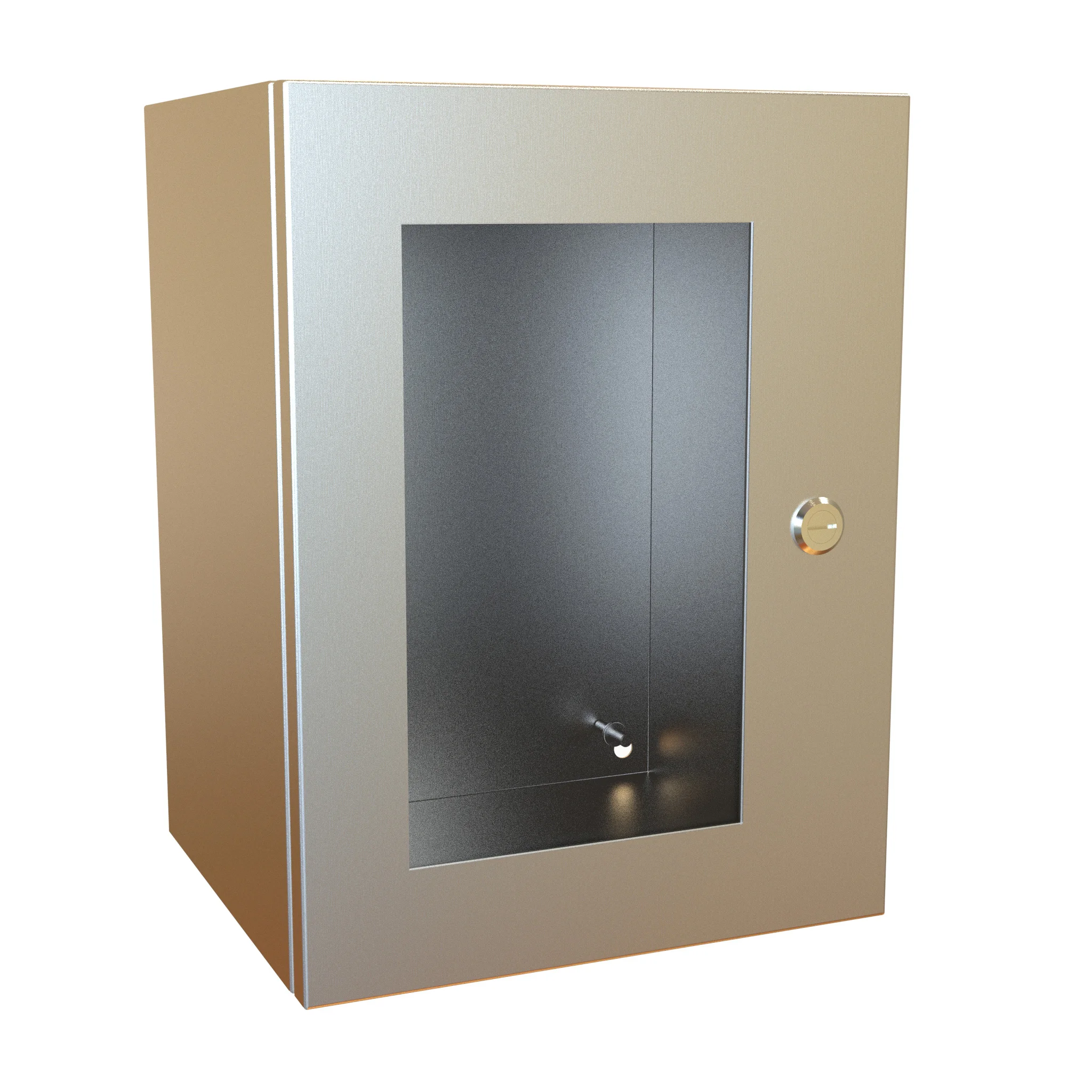 HAMMOND EN4SD161210WSS Enclosure, 16 x 12 x 10 Inch Size, Wall Mount, 304 Stainless Steel, #4 Brush Finish | CV7KFW