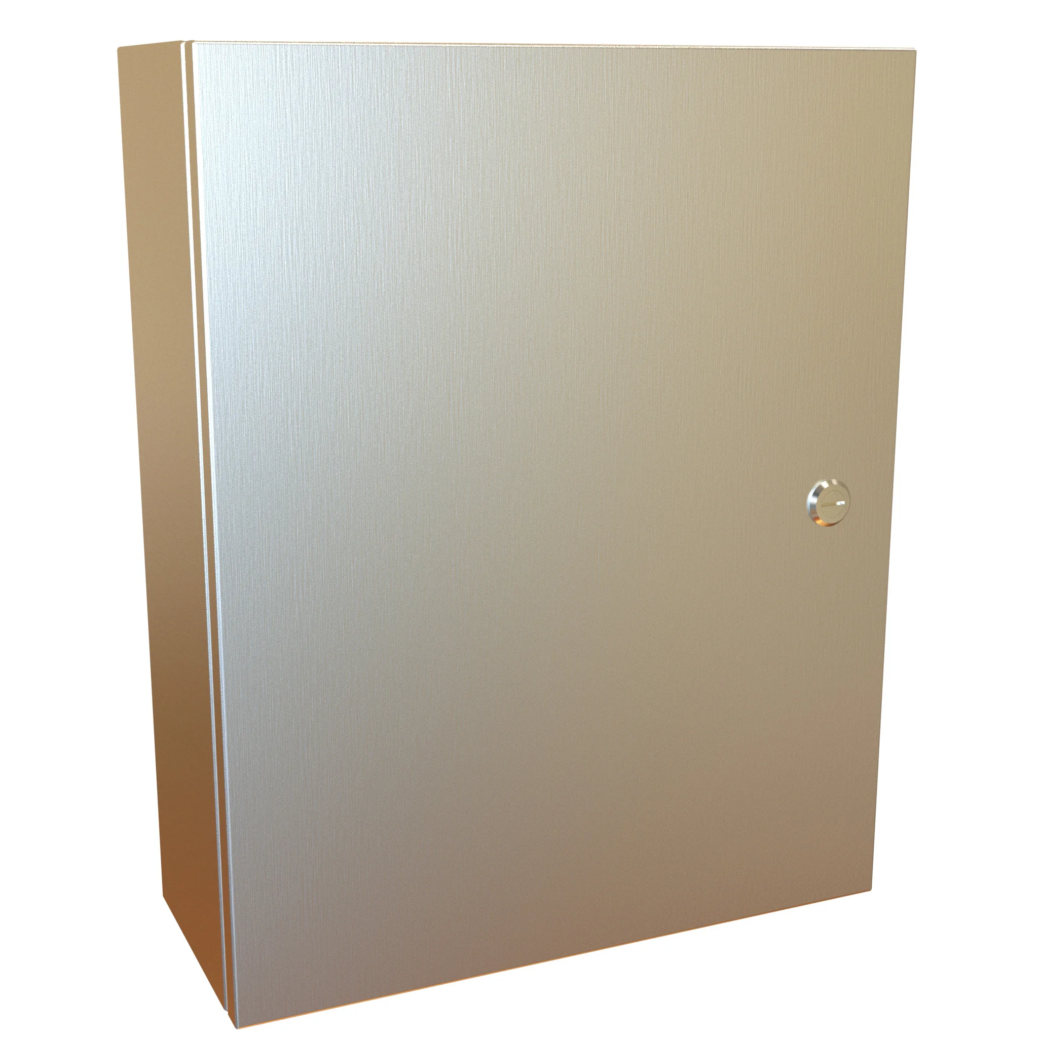 HAMMOND EN4SD20166SS Enclosure, 20 x 16 x 6 Inch Size, Wall Mount, 304 Stainless Steel, #4 Brush Finish | CV7KJB