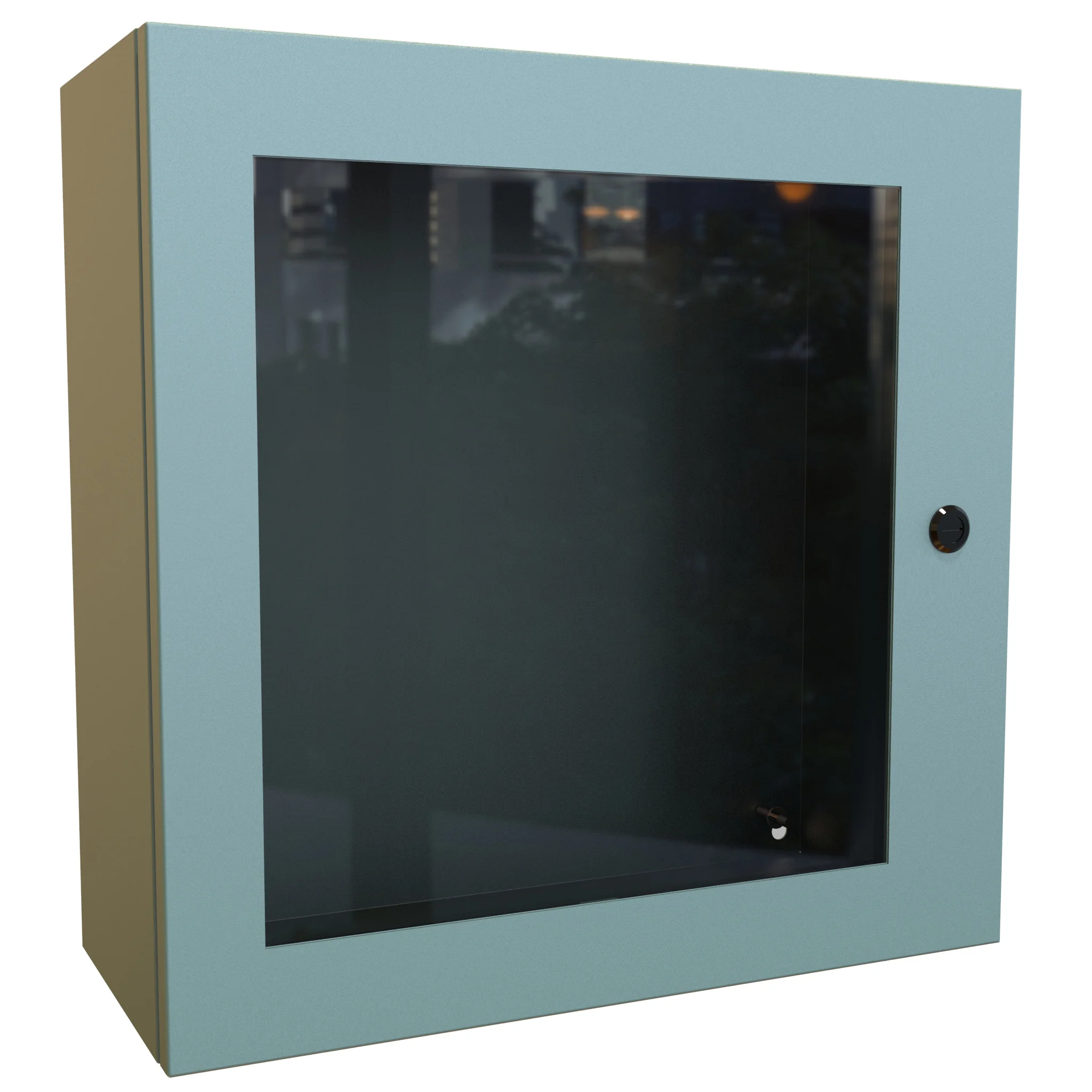 HAMMOND EN4SD20208WGY Enclosure, 20 x 20 x 8 Inch Size, Wall Mount, Carbon Steel, Ansi 61 Gray | CV7KKN