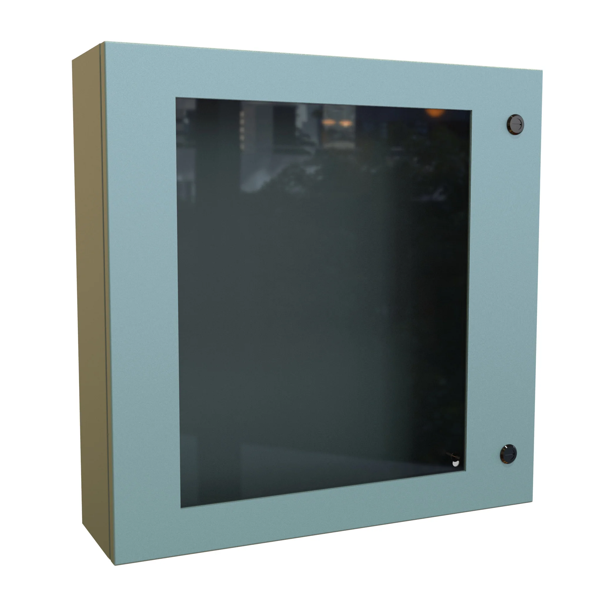 HAMMOND EN4SD24246WGY Enclosure, 24 x 24 x 6 Inch Size, Wall Mount, Carbon Steel, Ansi 61 Gray | CV7KNU
