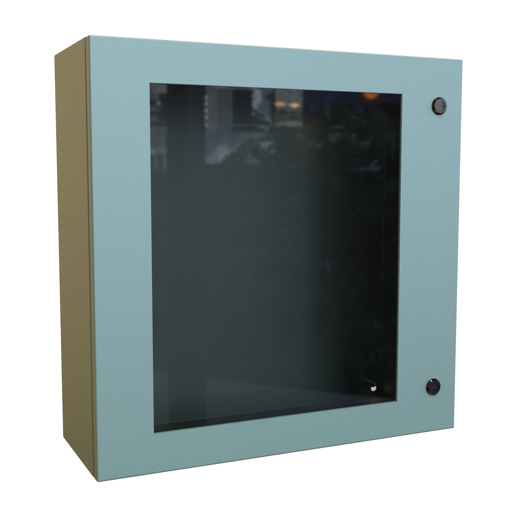 HAMMOND EN4SD24248WGY Enclosure, 24 x 24 x 8 Inch Size, Wall Mount, Carbon Steel, Ansi 61 Gray | CV7KPB