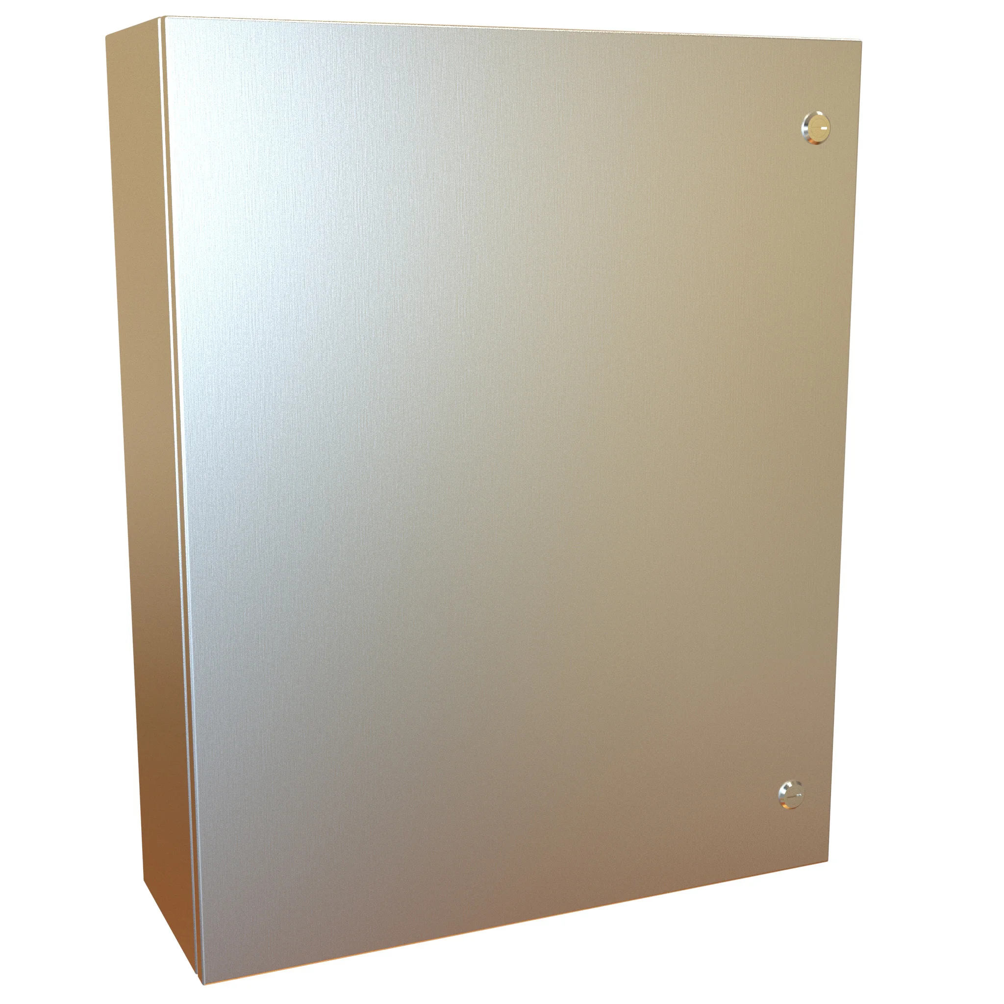 HAMMOND EN4SD30248S16 Enclosure, 30 x 24 x 8 Inch Size, Wall Mount, 316 Stainless Steel, #4 Brush Finish | CV7KRH