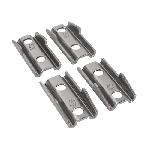 HAMMOND ES16MFHD Mounting Feet, 316 Stainless Steel, #4 Brush Finish, Pack Of 4 | CV7LVA