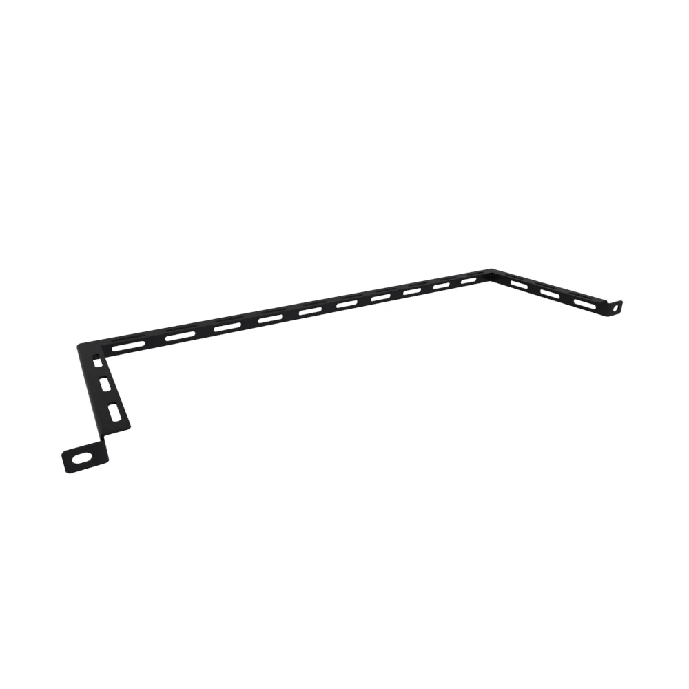 HAMMOND HCM196BK Cable Lacing Strip, 19 Inch Size, Formed, 6 Inch Offset, Pack Of 10 | CV7ZWM