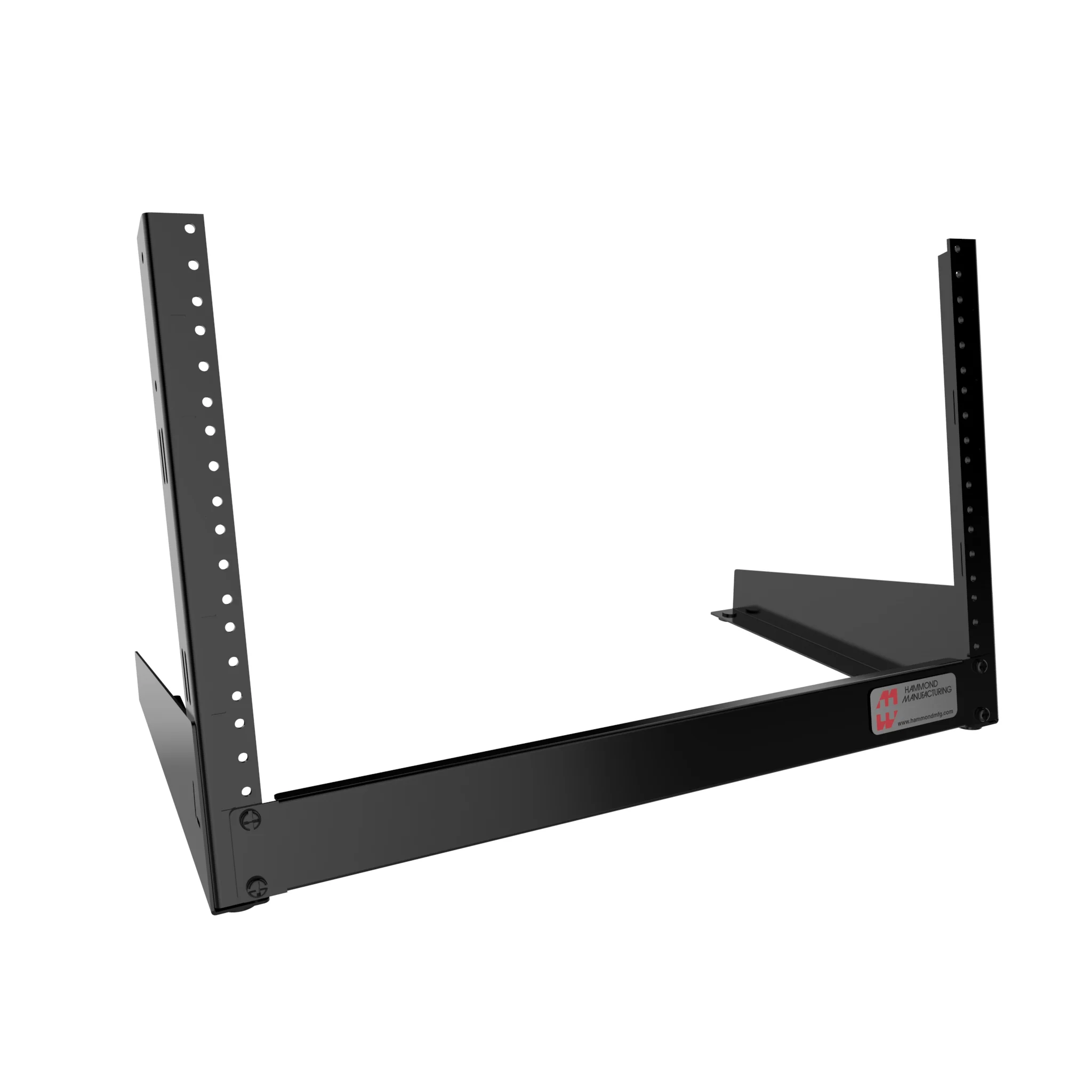 HAMMOND HDR6UBK Desktop Rack, 19 Inch Rack Width, 195Lb Capacity, Carbon Steel, Black | CV7WWK