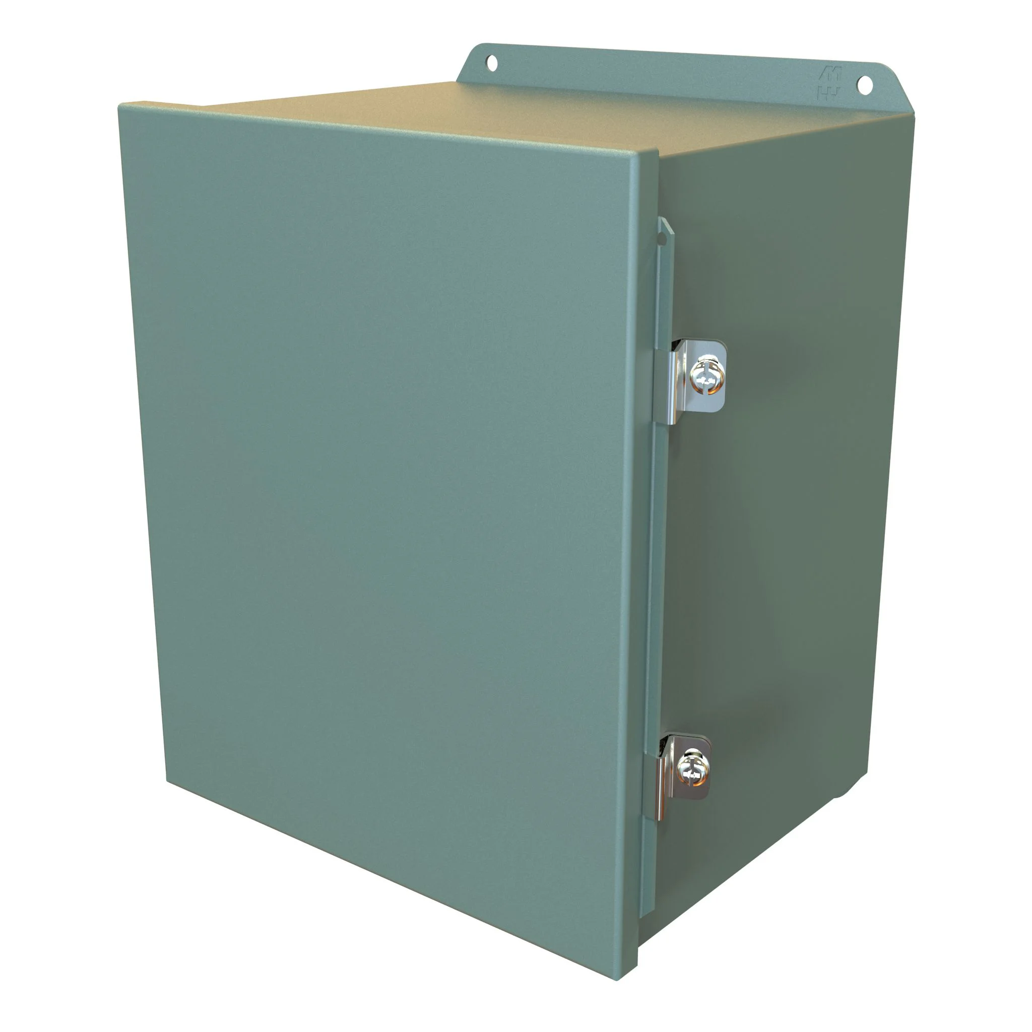 HAMMOND HJ12108HLP Enclosure, 12 x 10 x 8 Inch Size, Wall Mount, Carbon Steel, Ansi 61 Gray | CV7KWG