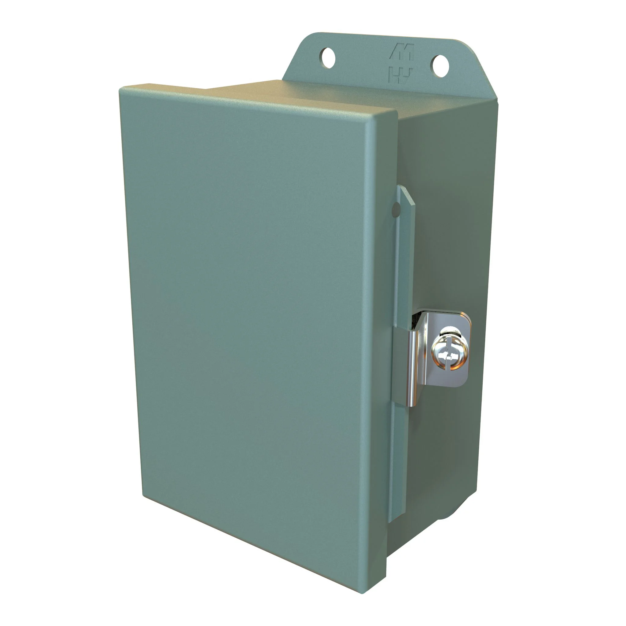 HAMMOND HJ643HLP Enclosure, 6 x 4 x 3 Inch Size, Wall Mount, Carbon Steel, Ansi 61 Gray | CV7KXD