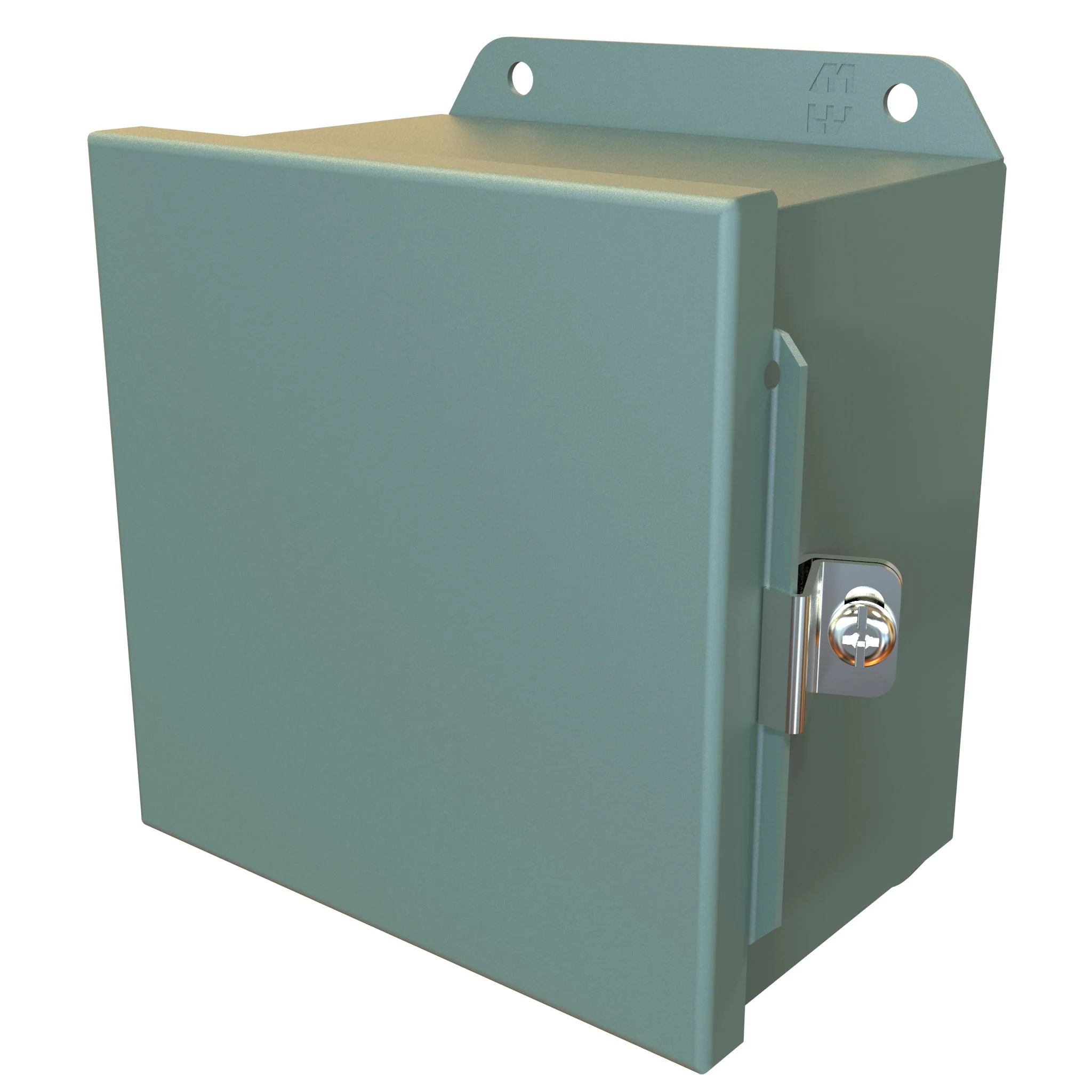 HAMMOND HJ664HLP Enclosure, 6 x 6 x 4 Inch Size, Wall Mount, Carbon Steel, Ansi 61 Gray | CV7KXH