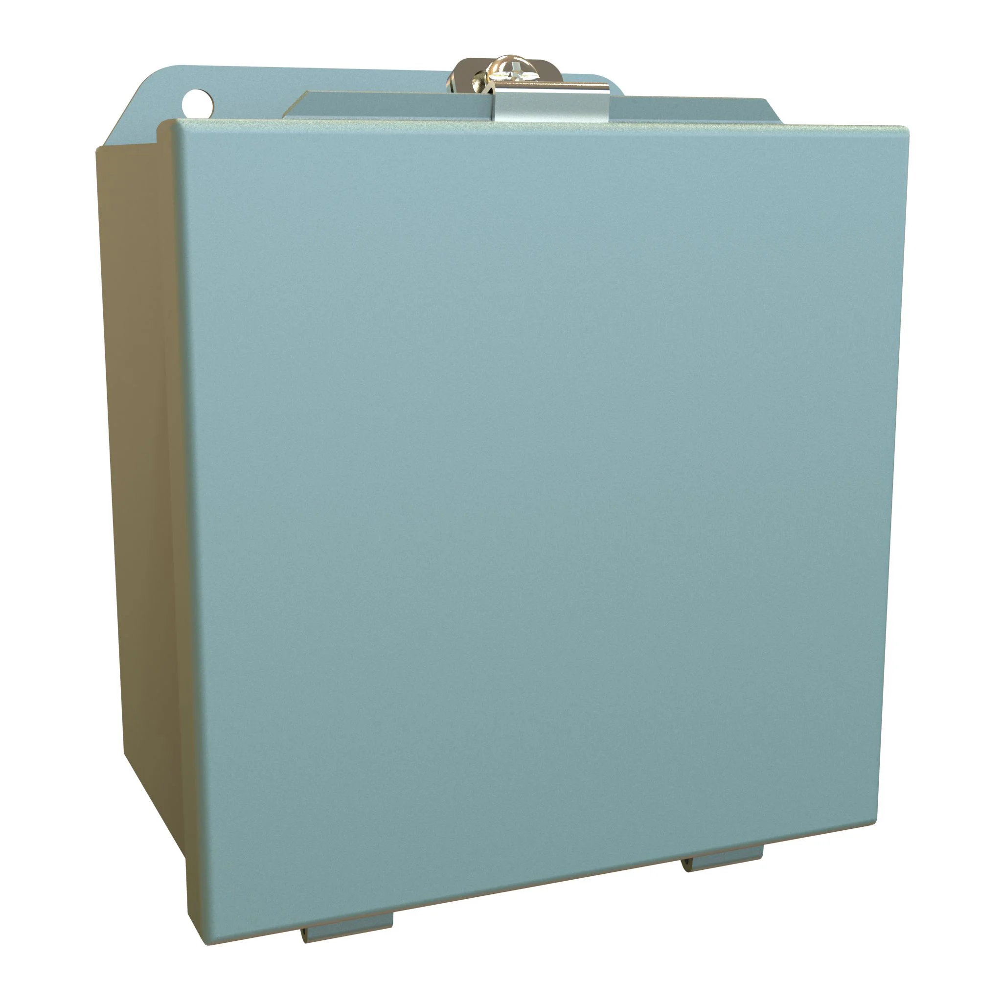 HAMMOND HJ664LP Enclosure, 6 x 6 x 4 Inch Size, Wall Mount, Carbon Steel, Ansi 61 Gray | CV7KXJ