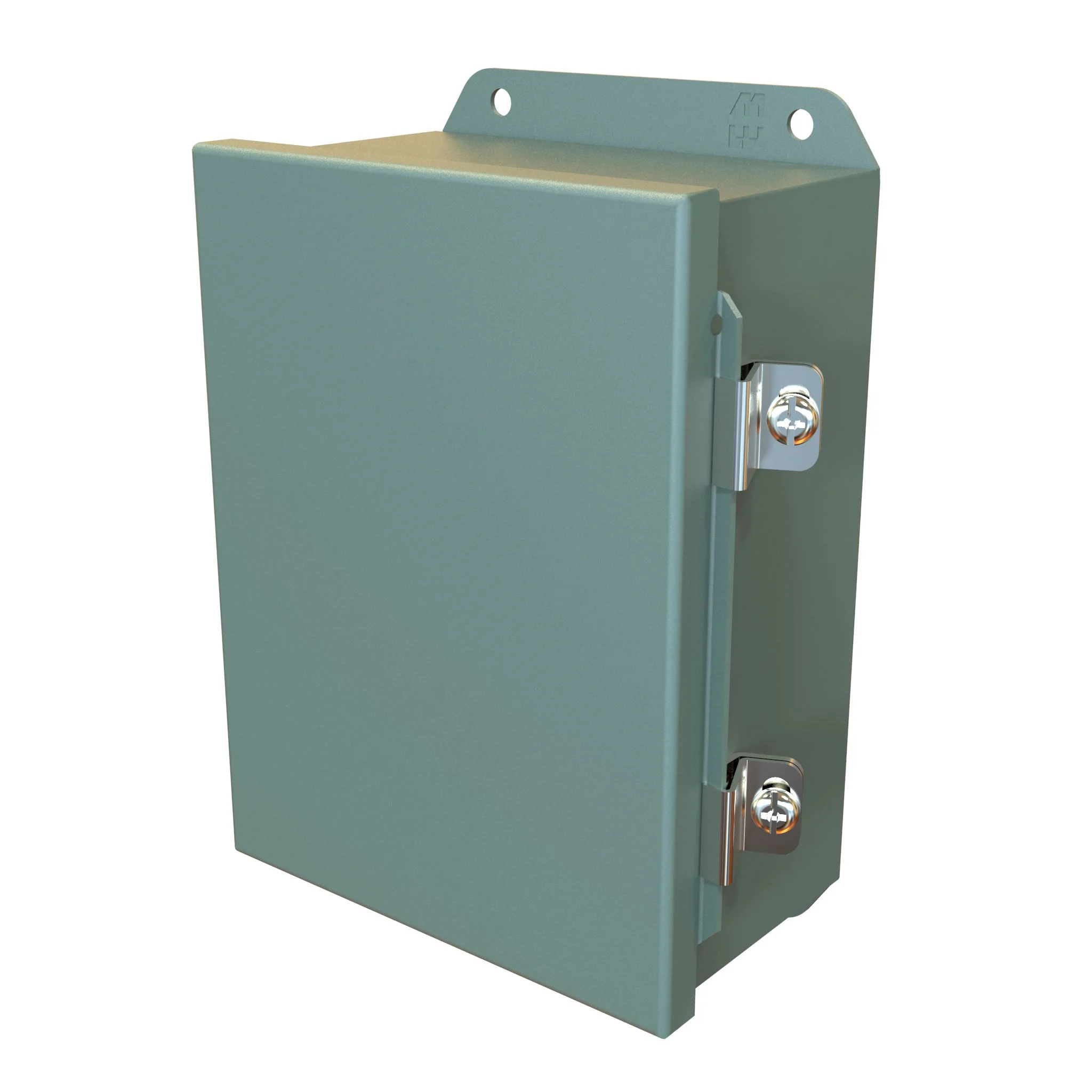 HAMMOND HJ863HLP Enclosure, 8 x 6 x 3 Inch Size, Wall Mount, Carbon Steel, Ansi 61 Gray | CV7KXM