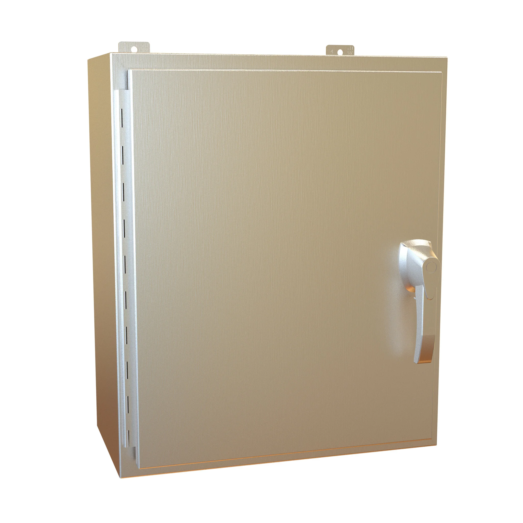HAMMOND HW242010SSHK Enclosure, 24 x 20 x 10 Inch Size, Wall Mount, 304 Stainless Steel, #4 Brush Finish | CV7KYD