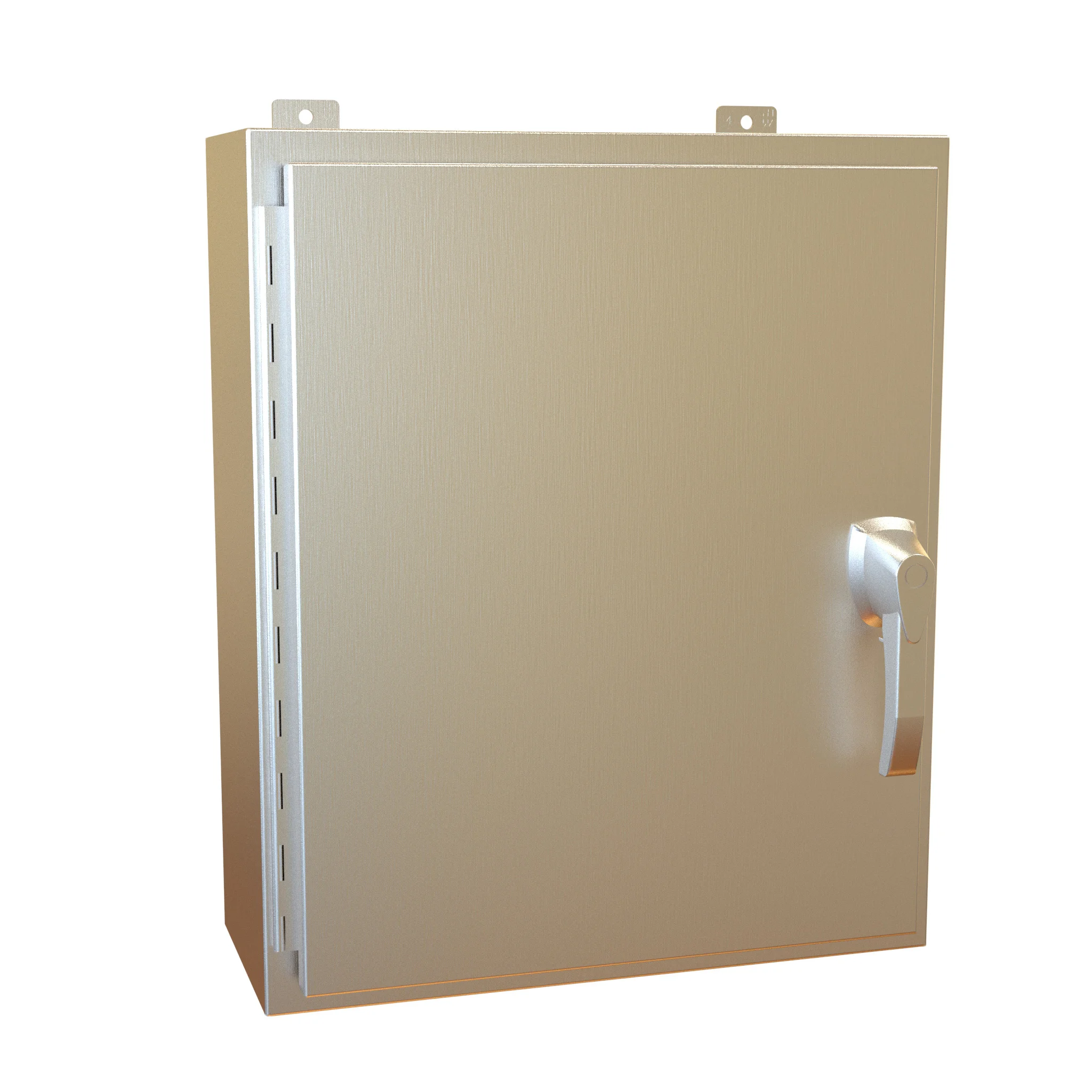 HAMMOND HW24208SSHK Enclosure, 24 x 20 x 8 Inch Size, Wall Mount, 304 Stainless Steel, #4 Brush Finish | CV7KYK