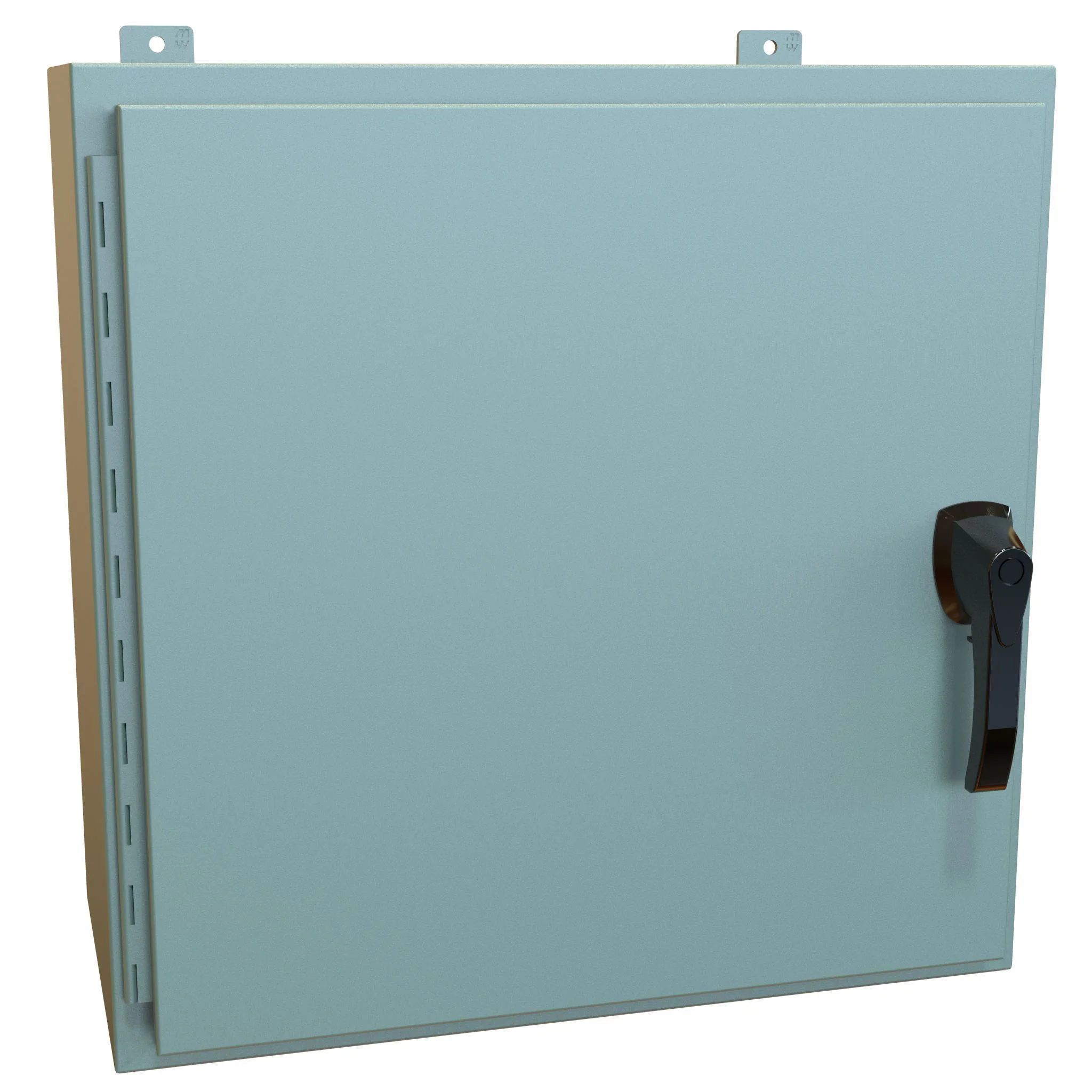 HAMMOND HW242412GYHK Enclosure, 24 x 24 x 12 Inch Size, Wall Mount, Carbon Steel, Ansi 61 Gray | CV7KYL