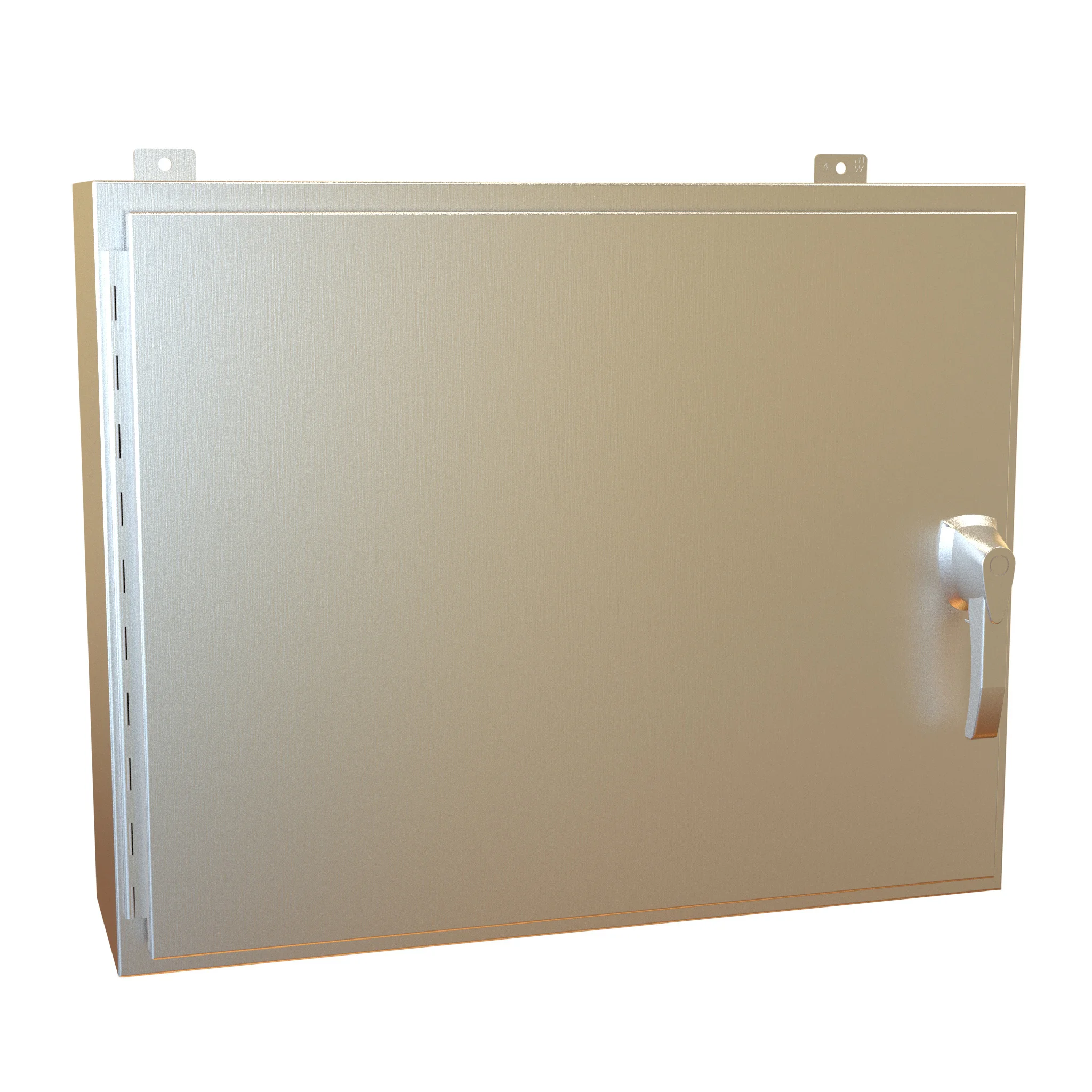 HAMMOND HW24308SSHK Enclosure, 24 x 30 x 8 Inch Size, Wall Mount, 304 Stainless Steel, #4 Brush Finish | CV7KYY