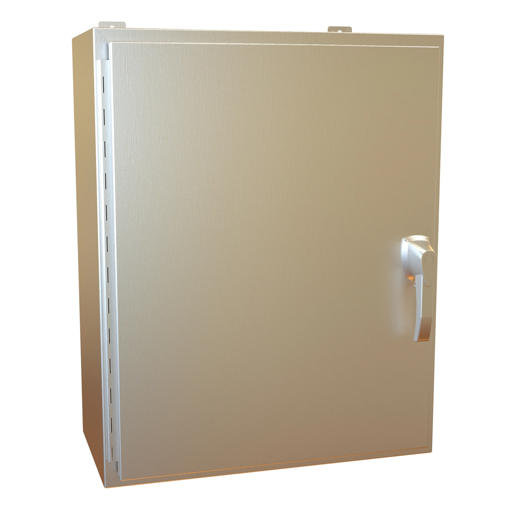 HAMMOND HW302412SSHK Enclosure, 30 x 24 x 12 Inch Size, Wall Mount, 304 Stainless Steel, #4 Brush Finish | CV7KZH