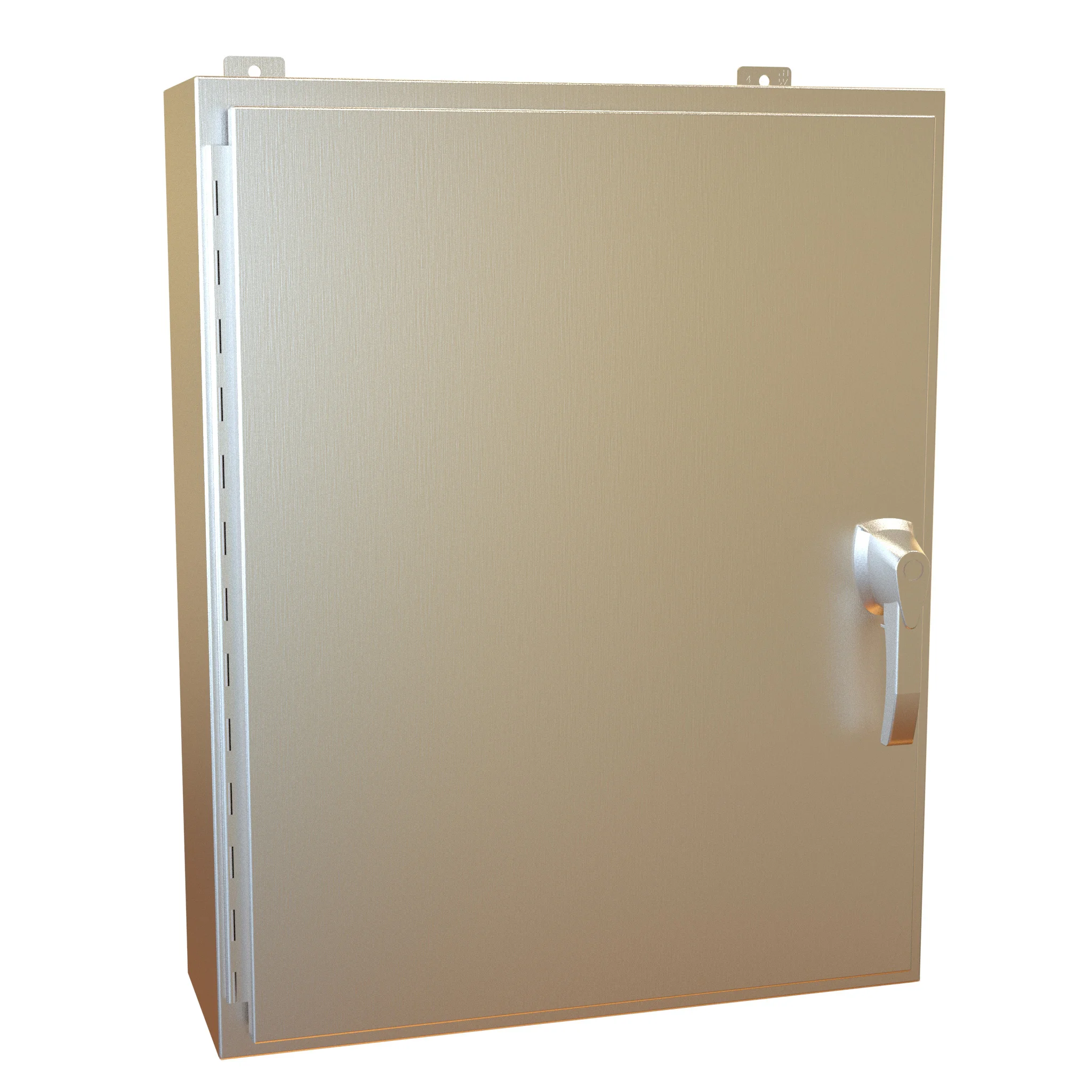 HAMMOND HW30248S16HK Enclosure, 30 x 24 x 8 Inch Size, Wall Mount, 316 Stainless Steel, #4 Brush Finish | CV7KZN