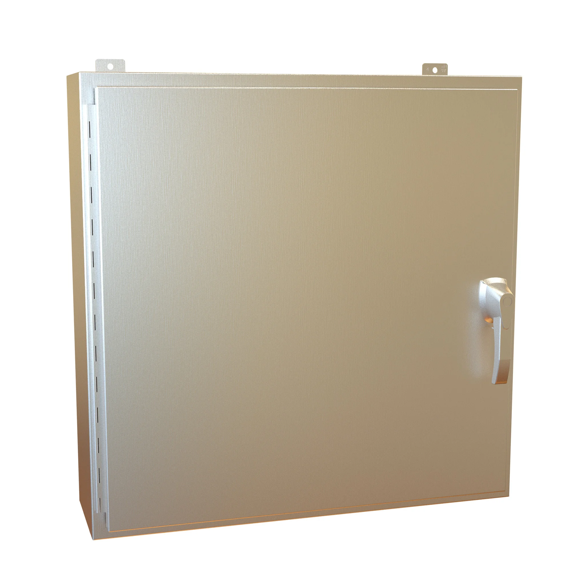 HAMMOND HW30308SSHK Enclosure, 30 x 30 x 8 Inch Size, Wall Mount, 304 Stainless Steel, #4 Brush Finish | CV7KZT