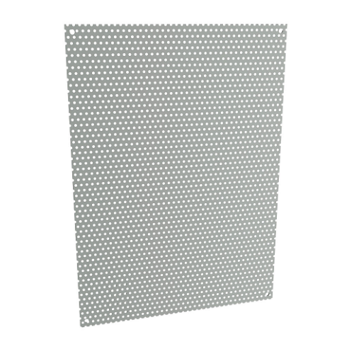 HAMMOND N1JP1612PP Subpanel, Perforated, Carbon Steel, Ansi 61 Gray, Powder Coat Finish | CV8ANX