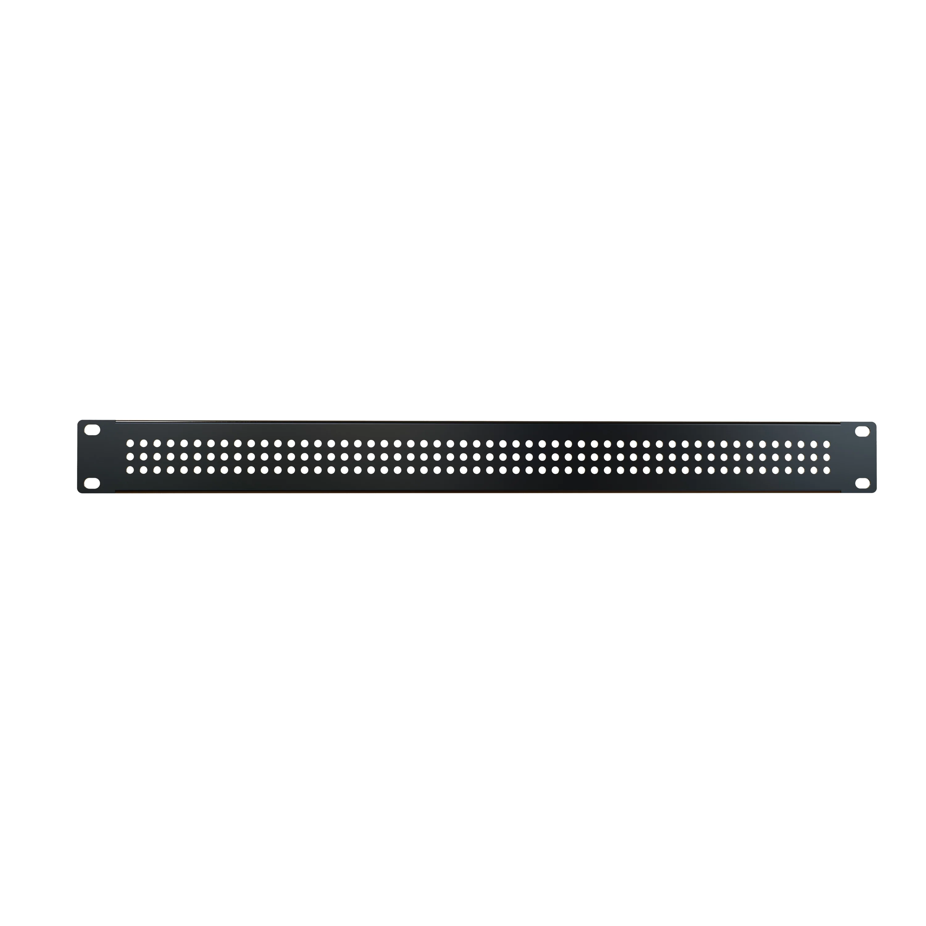 HAMMOND PPFS19001BK2 Rack Panel, 19 Inch Rack Width, Flanged, Perforated, Carbon Steel, Black | CV7UYE