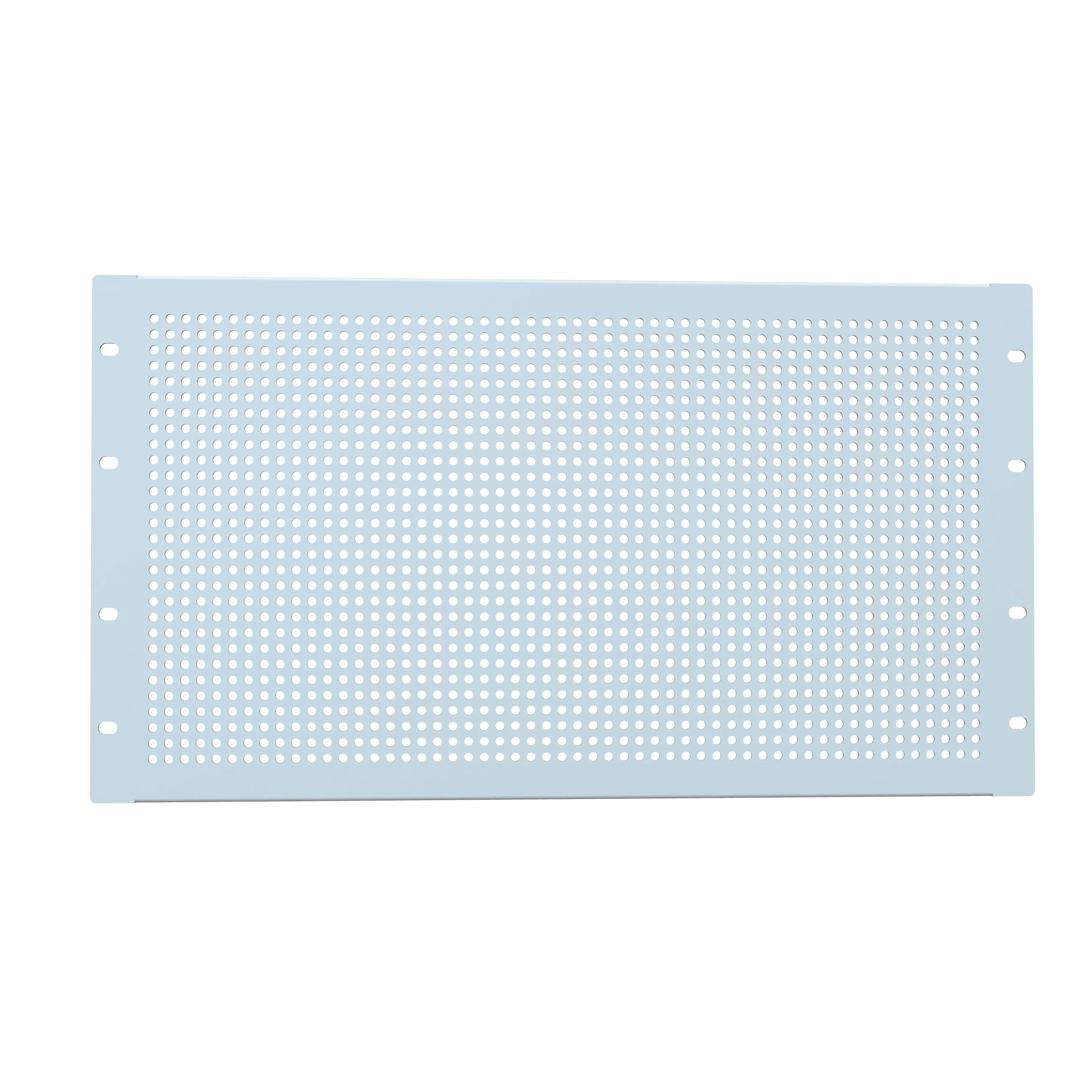 HAMMOND PPFS19010LG2 Rack Panel, 19 Inch Rack Width, Flanged, Perforated, Carbon Steel, Ral 7035 Light Gray | CV7UYR