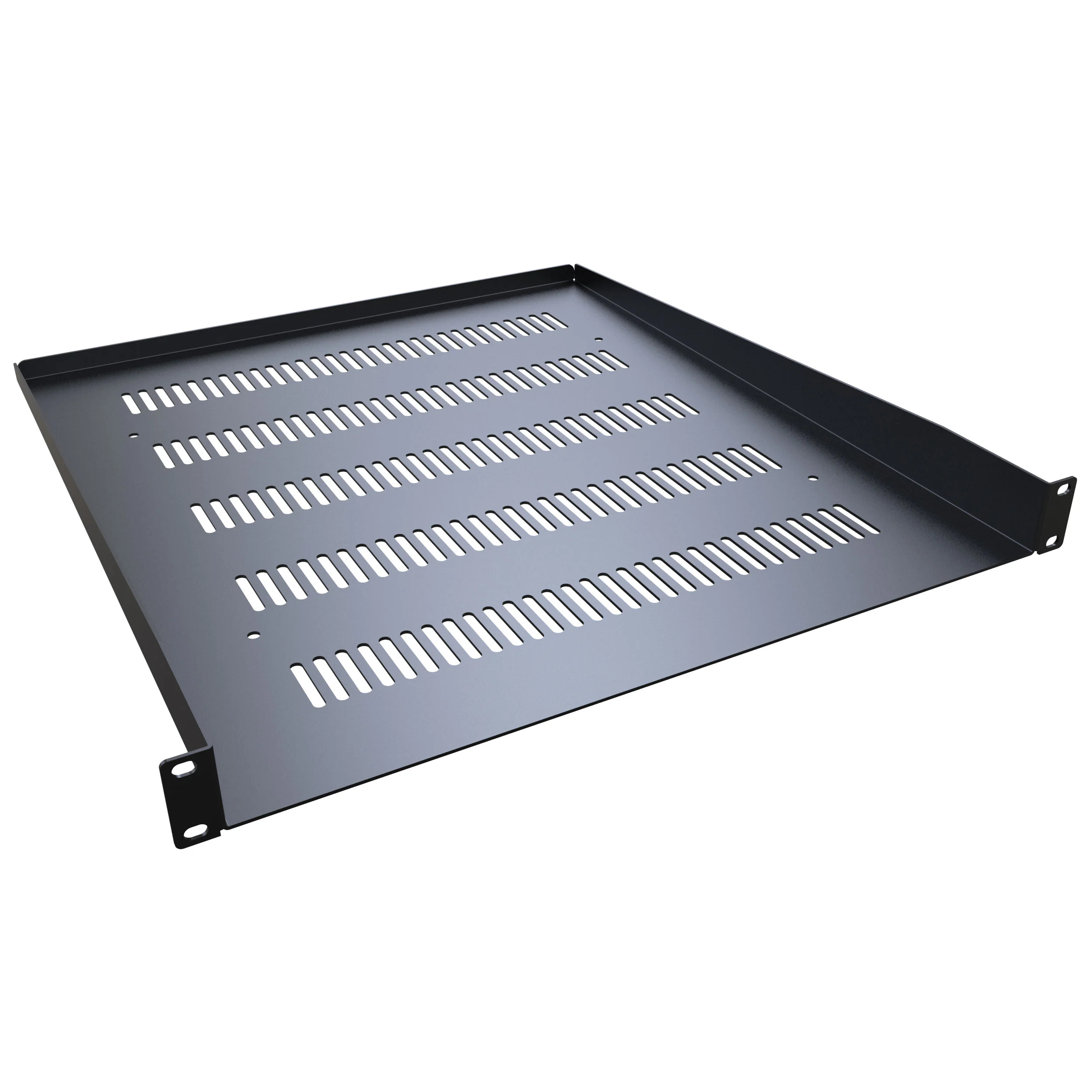 HAMMOND RASV190120BK1 Universal Rack Shelf, 19 Inch Rack Width, 20 Inch Depth, 42Lb Capacity, Vented | CV7ZFK