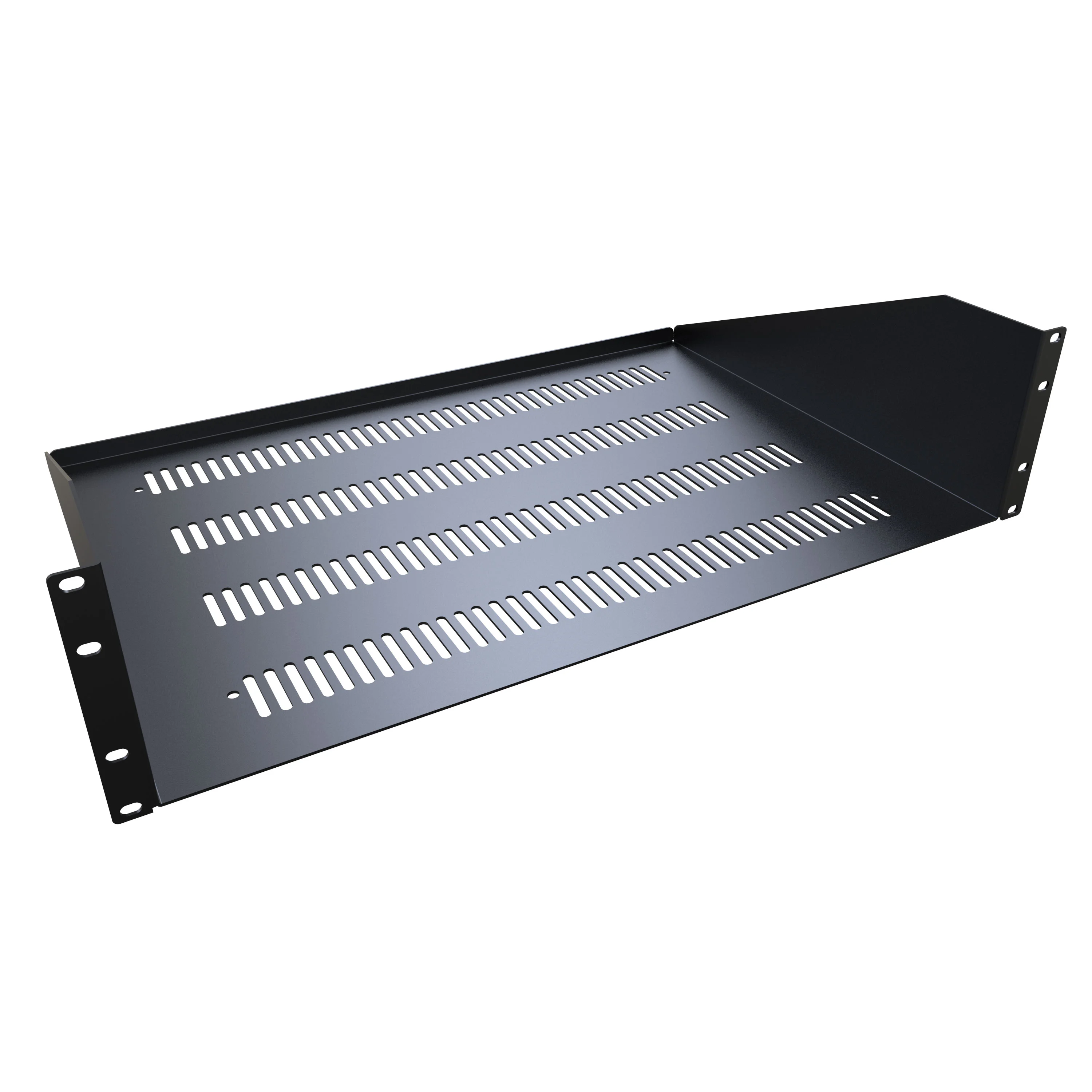 HAMMOND RASV230515BK1 Universal Rack Shelf, 23 Inch Rack Width, 15 Inch Depth, 200Lb Capacity, Vented | CV7ZFV