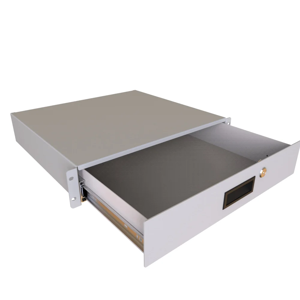 HAMMOND RDRW1900316LG1 Locking Rack Drawer, 19 Inch Rack Width, 16.25 Inch Depth, Carbon Steel | CV7HJQ
